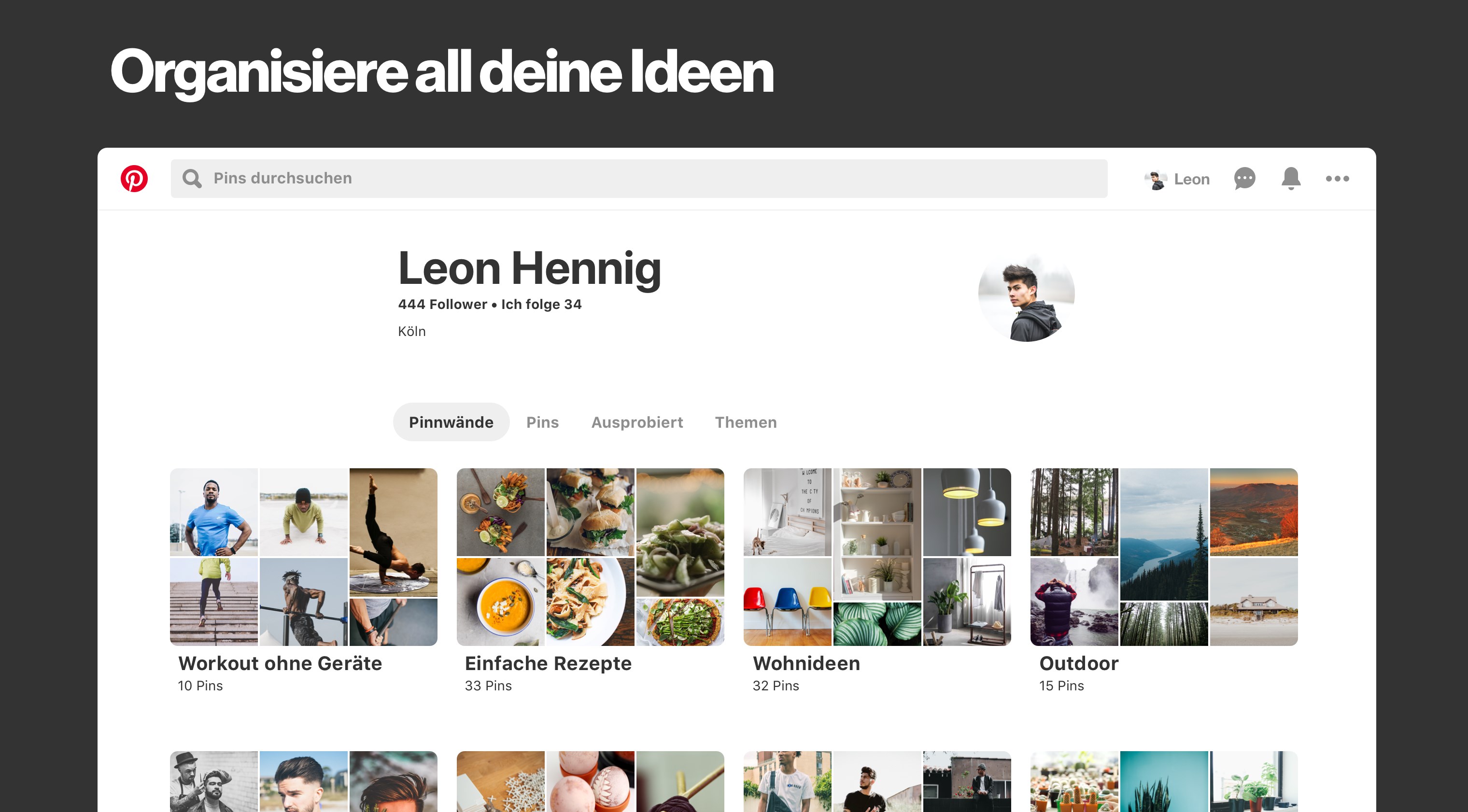 Pinterest Screenshot