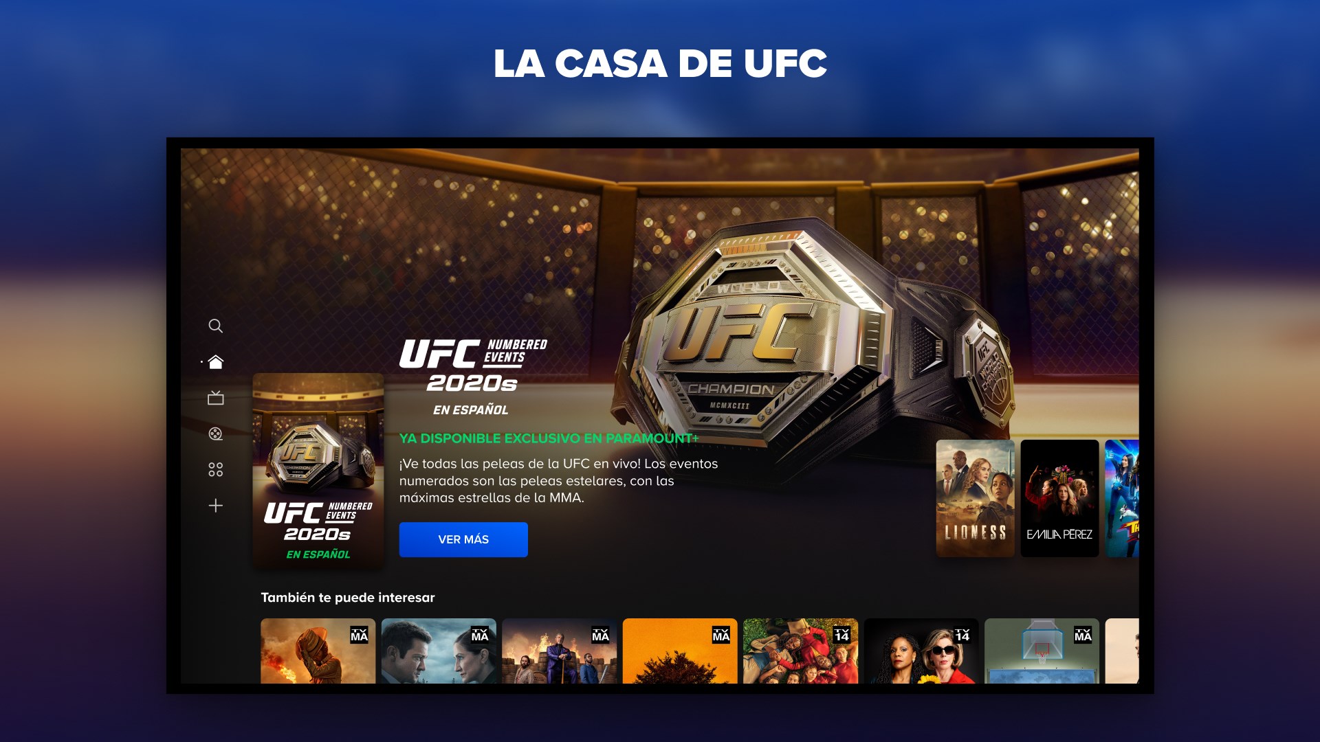 Captura de pantalla de Paramount+