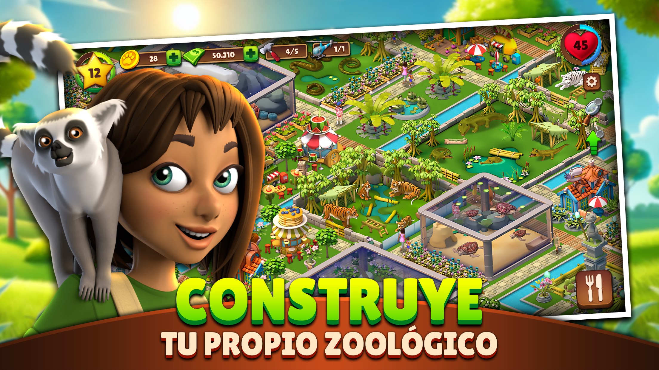 Captura de pantalla de Zoo Life: Animal Park Game