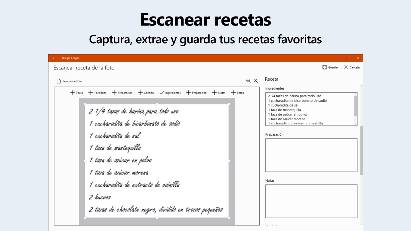 Captura de pantalla de Recipe Keeper Pro