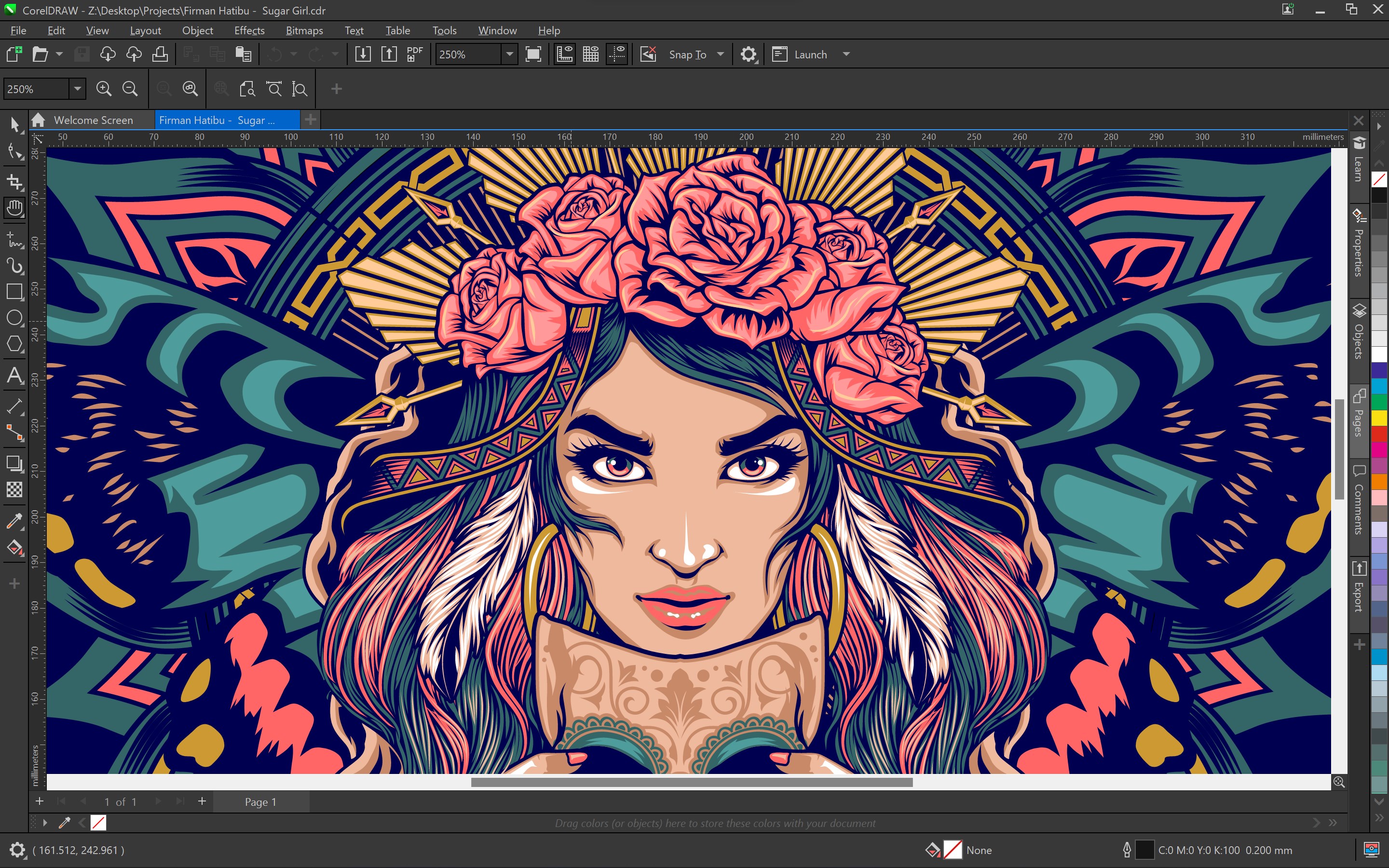 Captura de pantalla de CorelDRAW Microsoft Store Edition