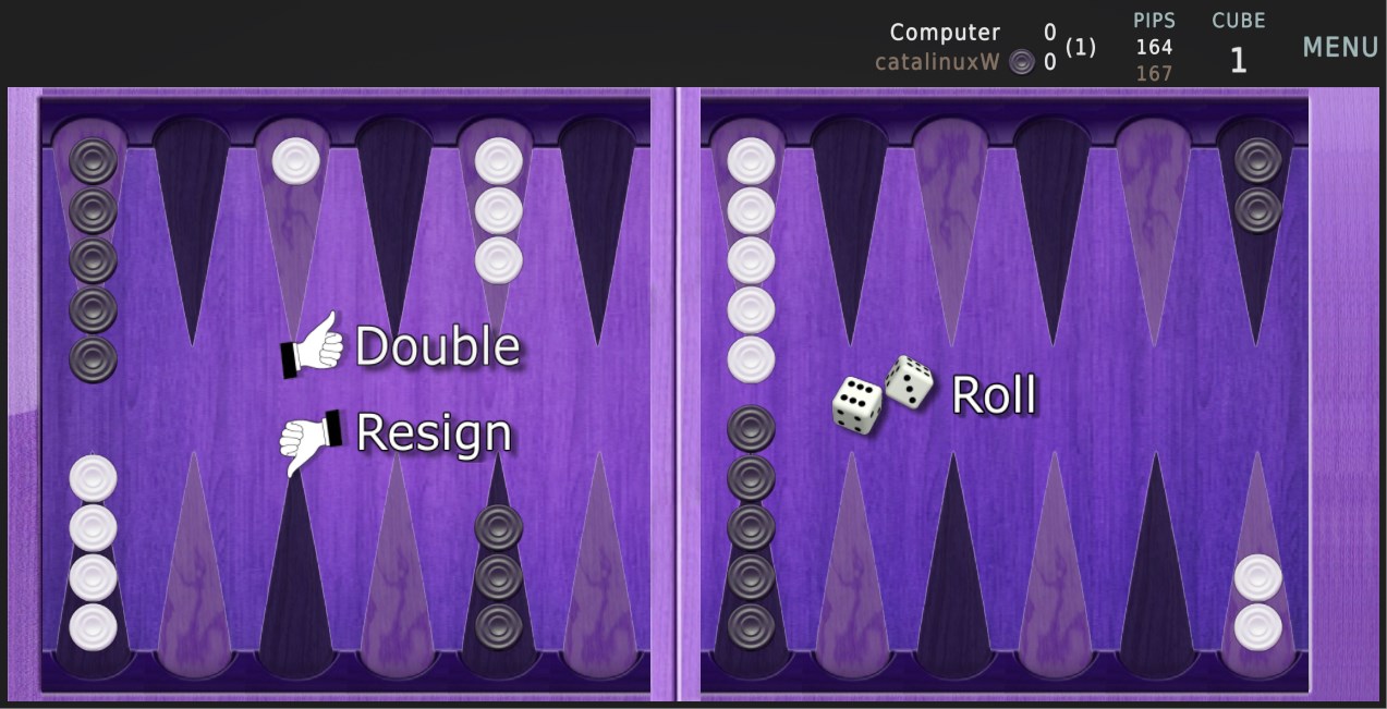Captura de pantalla de Backgammon Reloaded