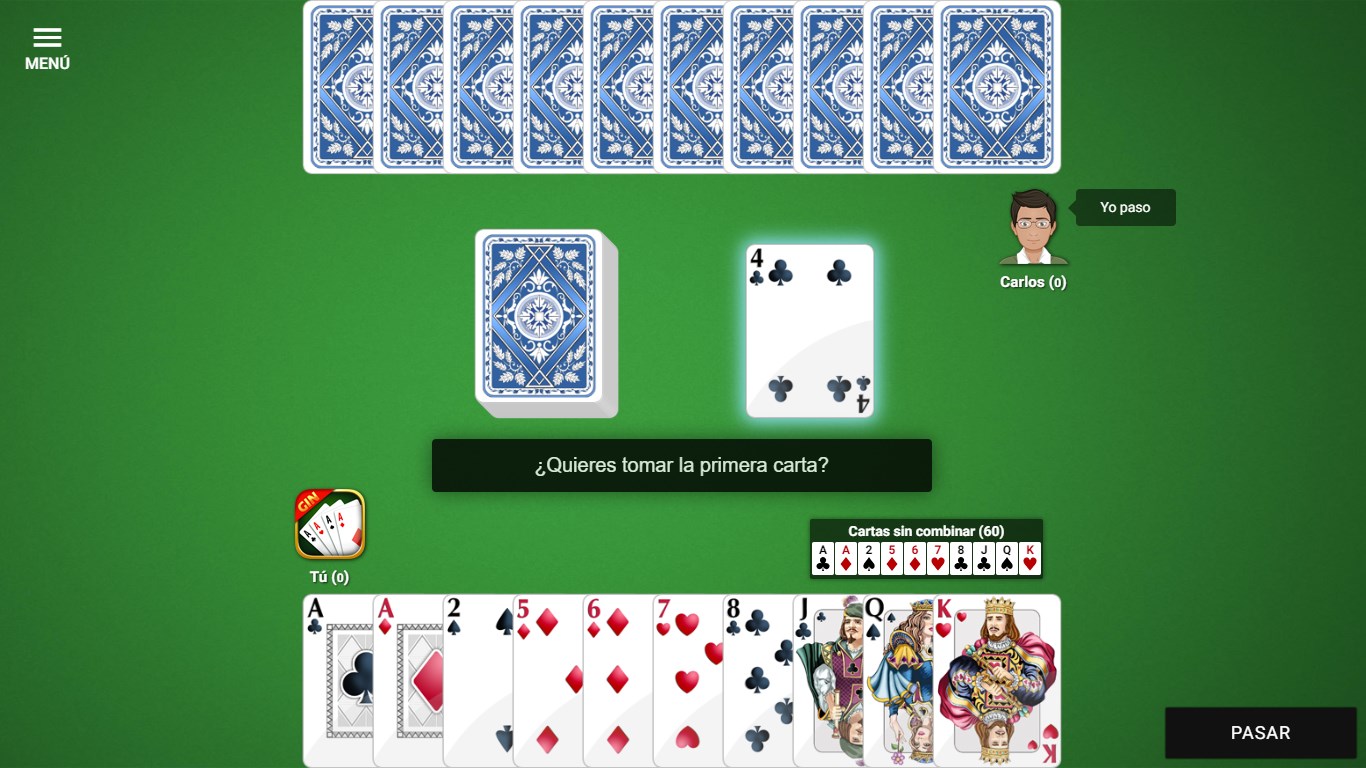 Captura de pantalla de Gin Rummy en Español