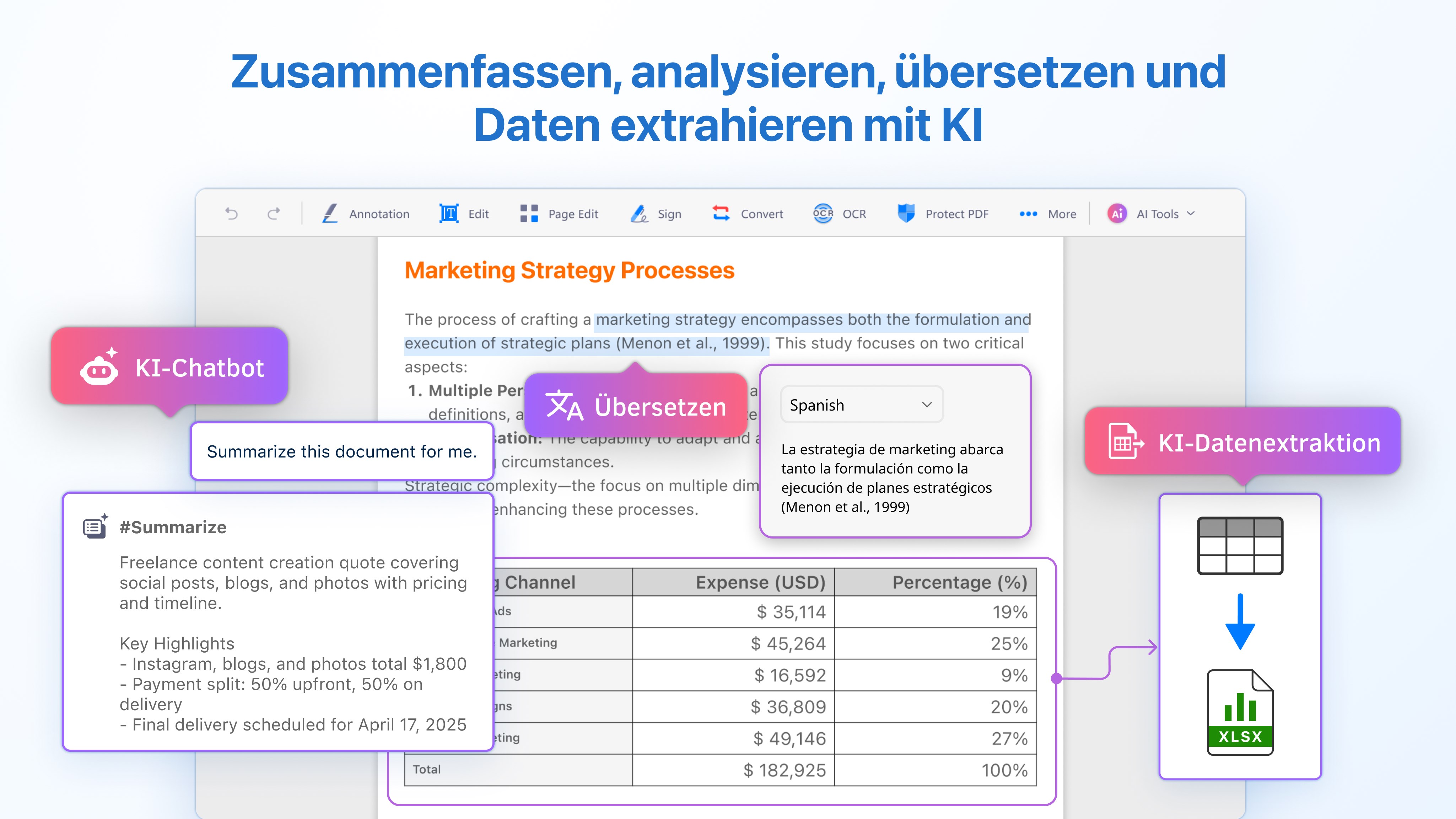PDF Reader - PDF-Dateien bearbeiten Screenshot