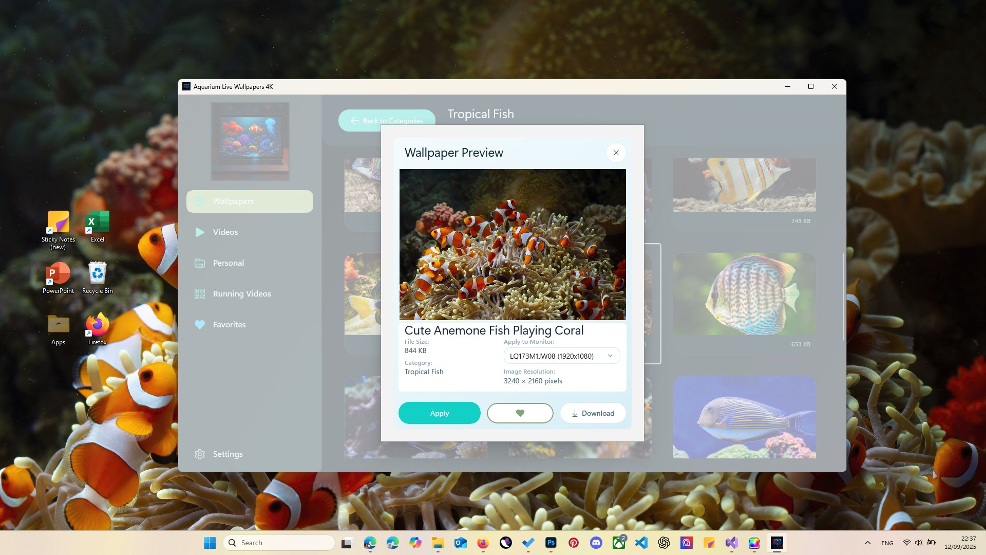 Aquarium Live Wallpapers 4K — Desktop & Lock Screen Screenshot
