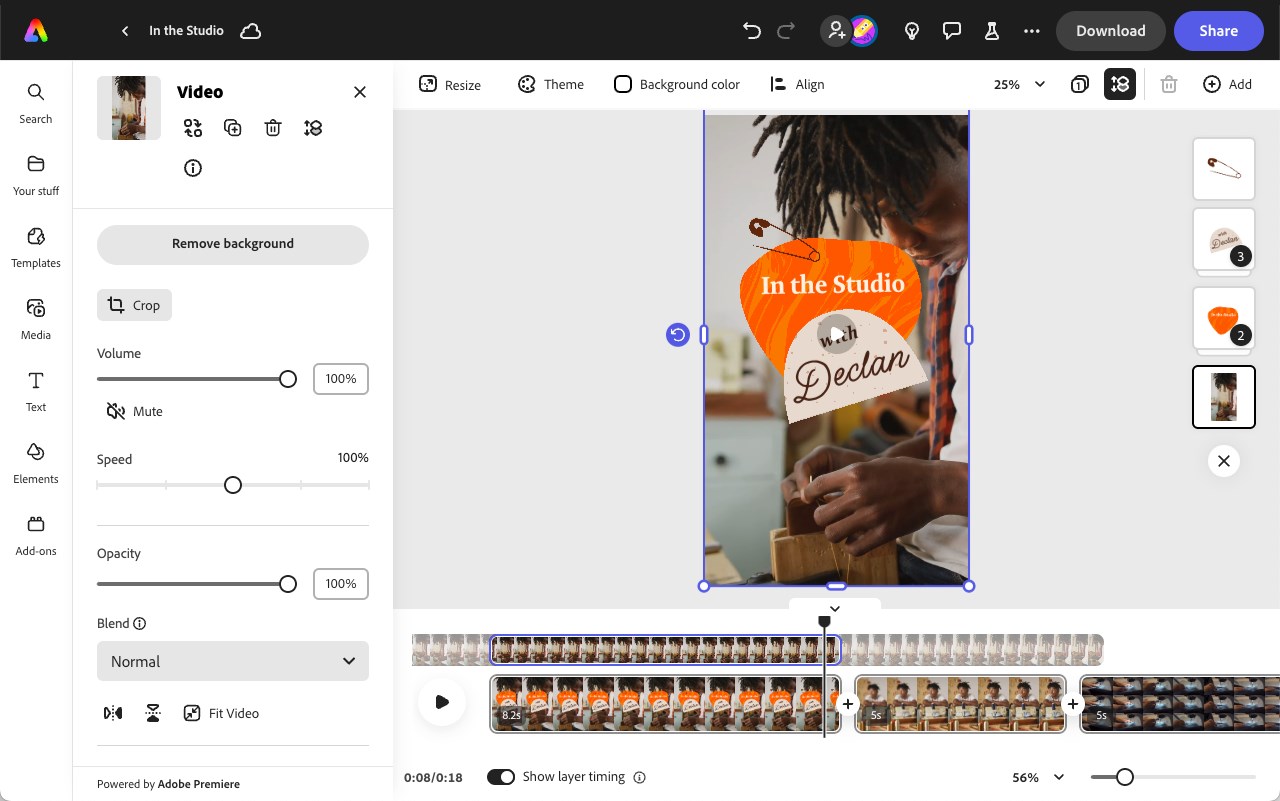 Adobe Express screenshot