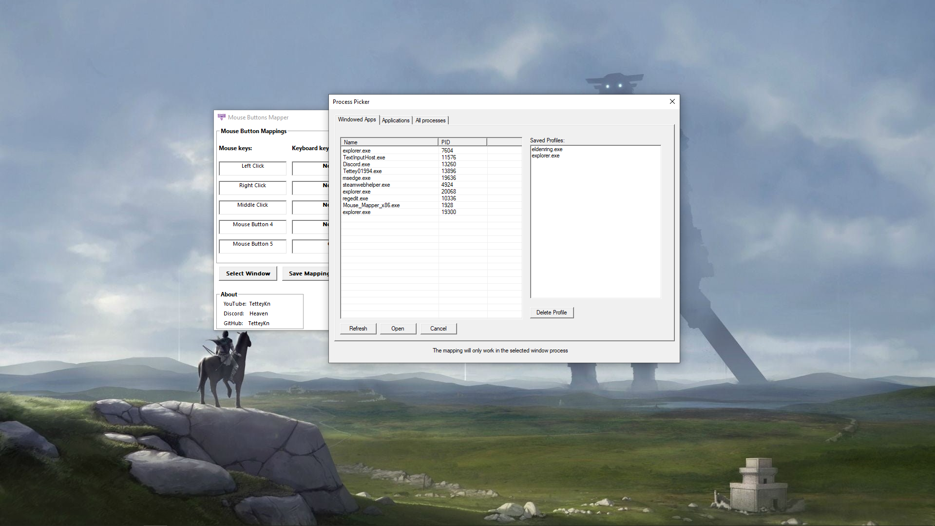 Captura de pantalla de MouseButtonsMapper