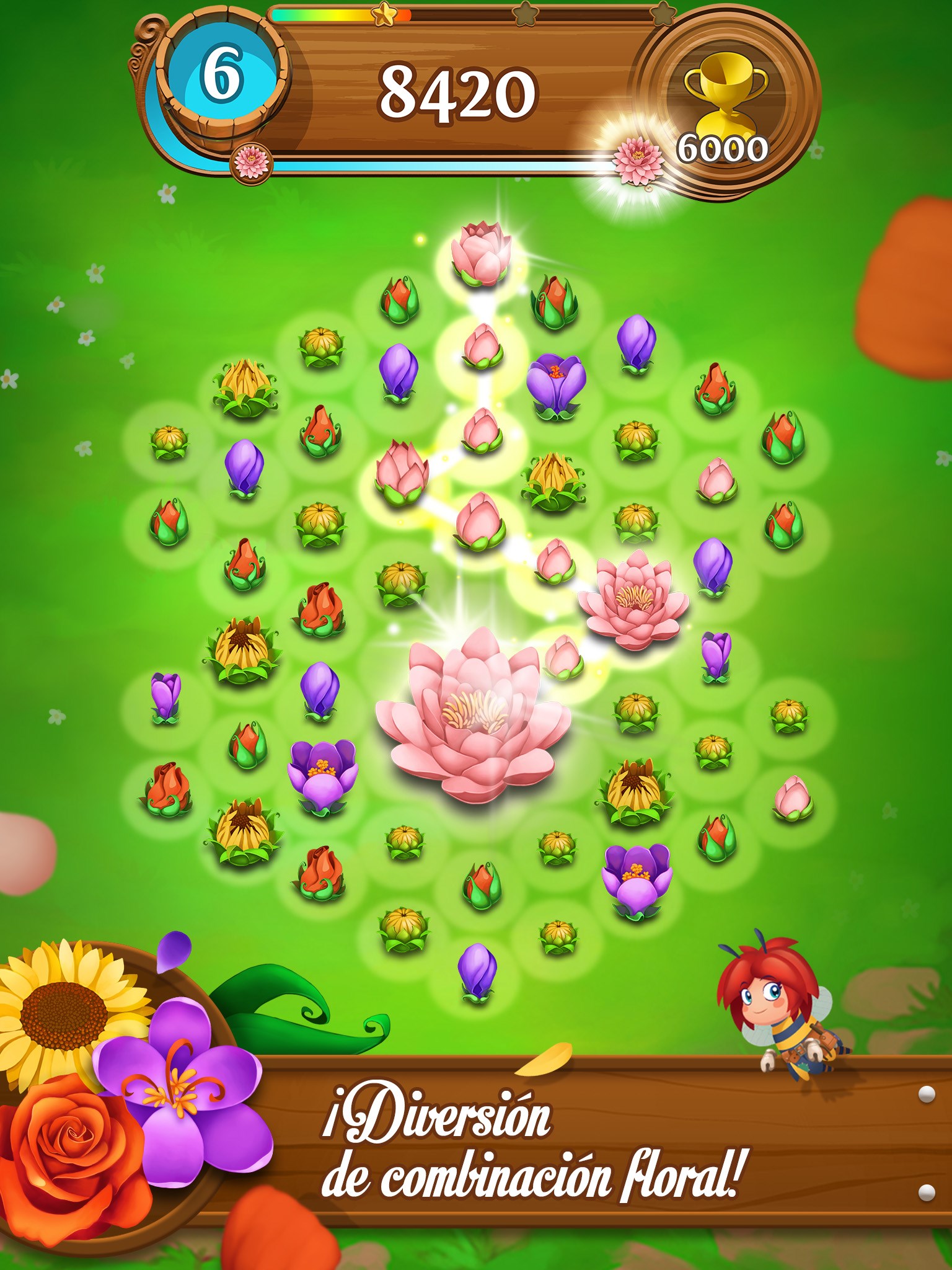 Captura de pantalla de Blossom Blast Saga