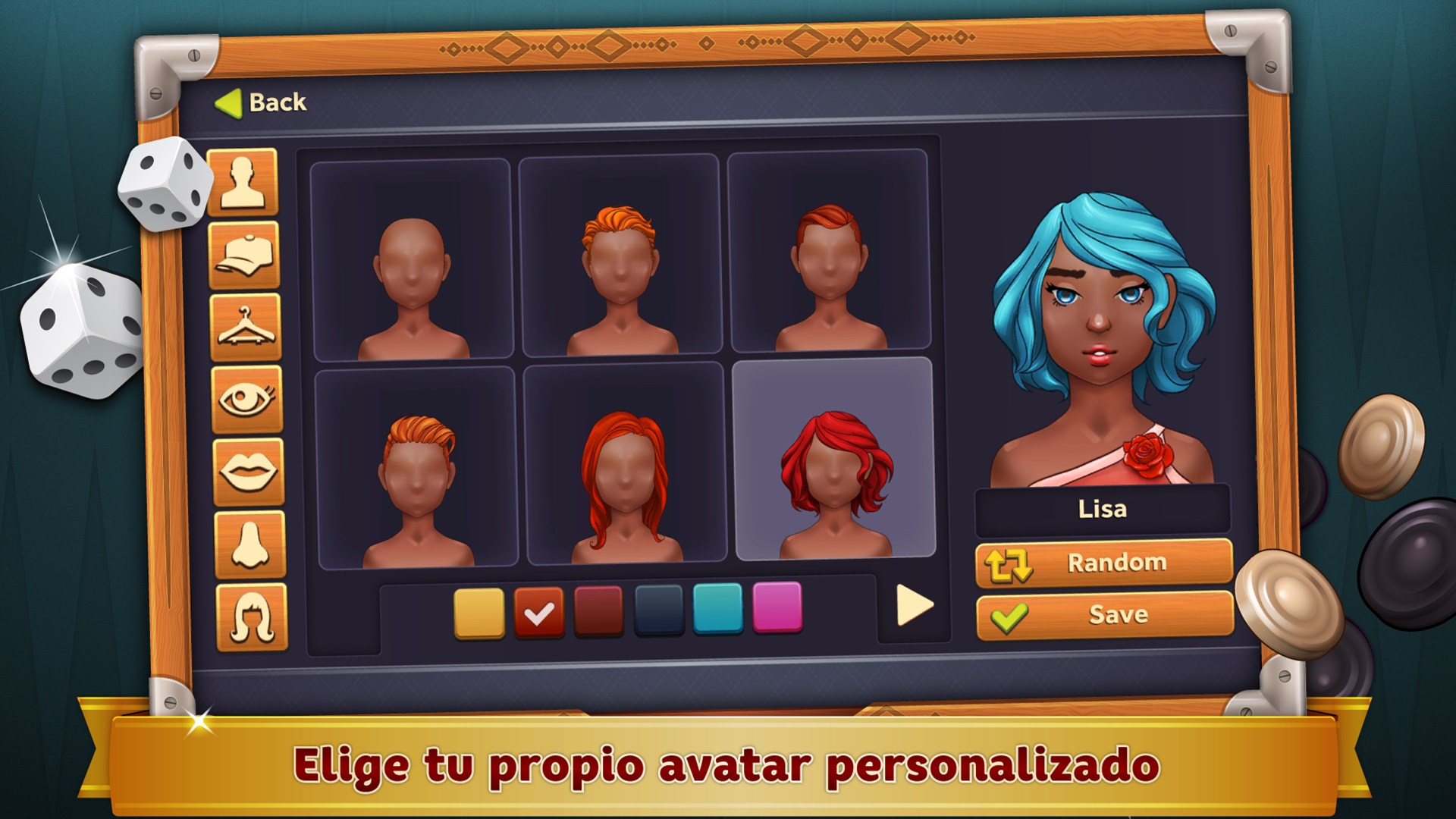 Captura de pantalla de Backgammon Deluxe