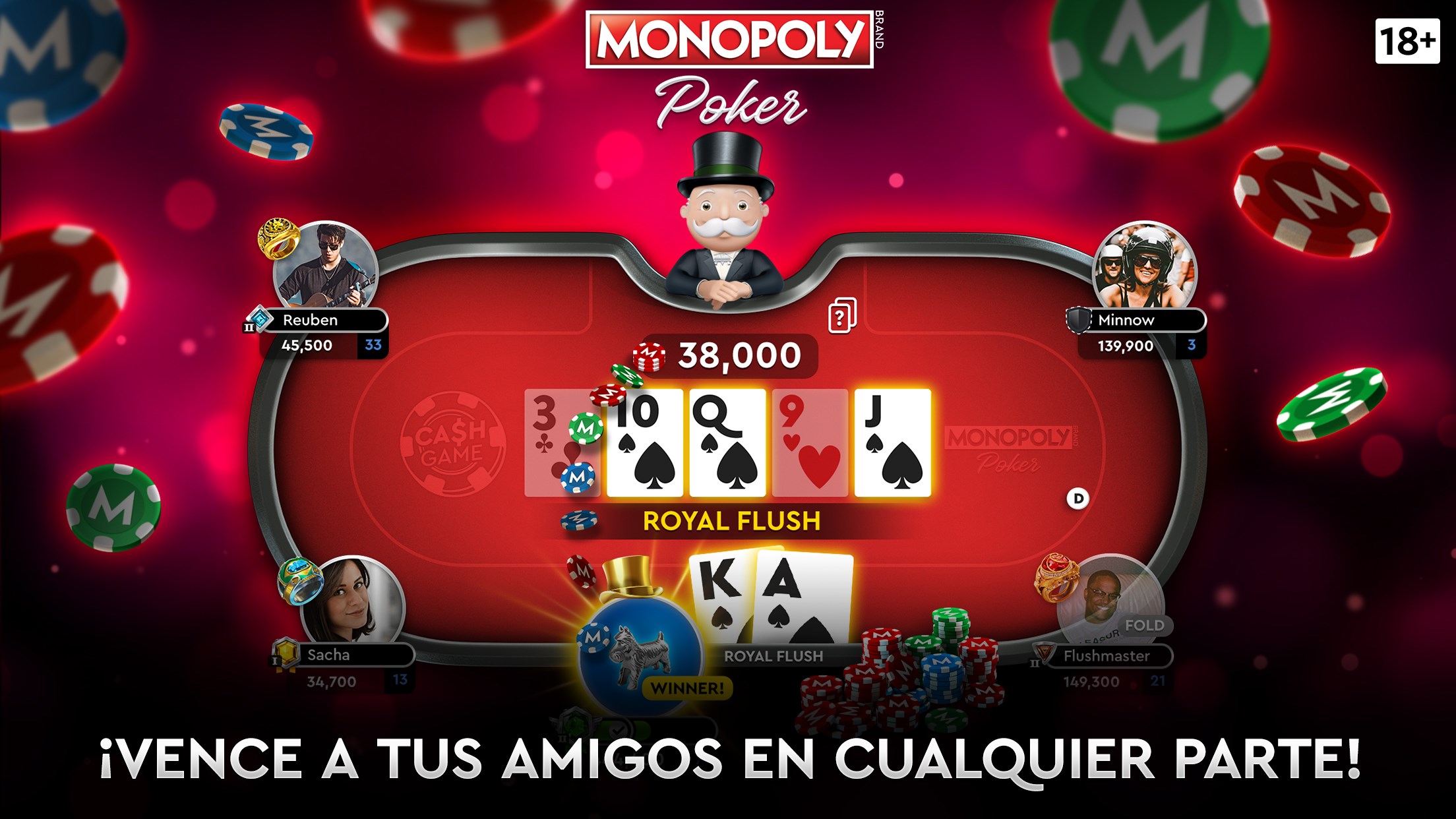 Captura de pantalla de MONOPOLY Poker