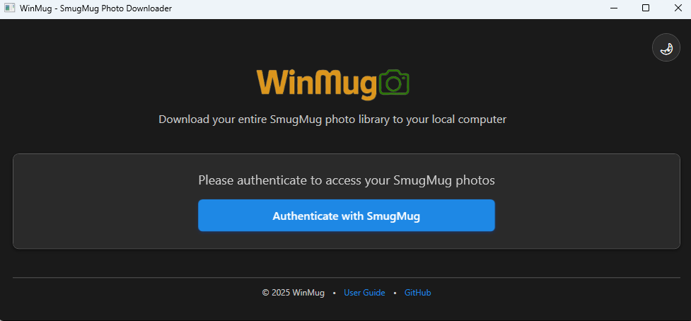 Captura de pantalla de WinMug