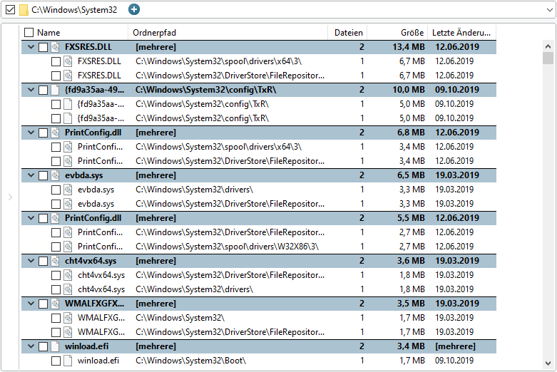 TreeSize Screenshot