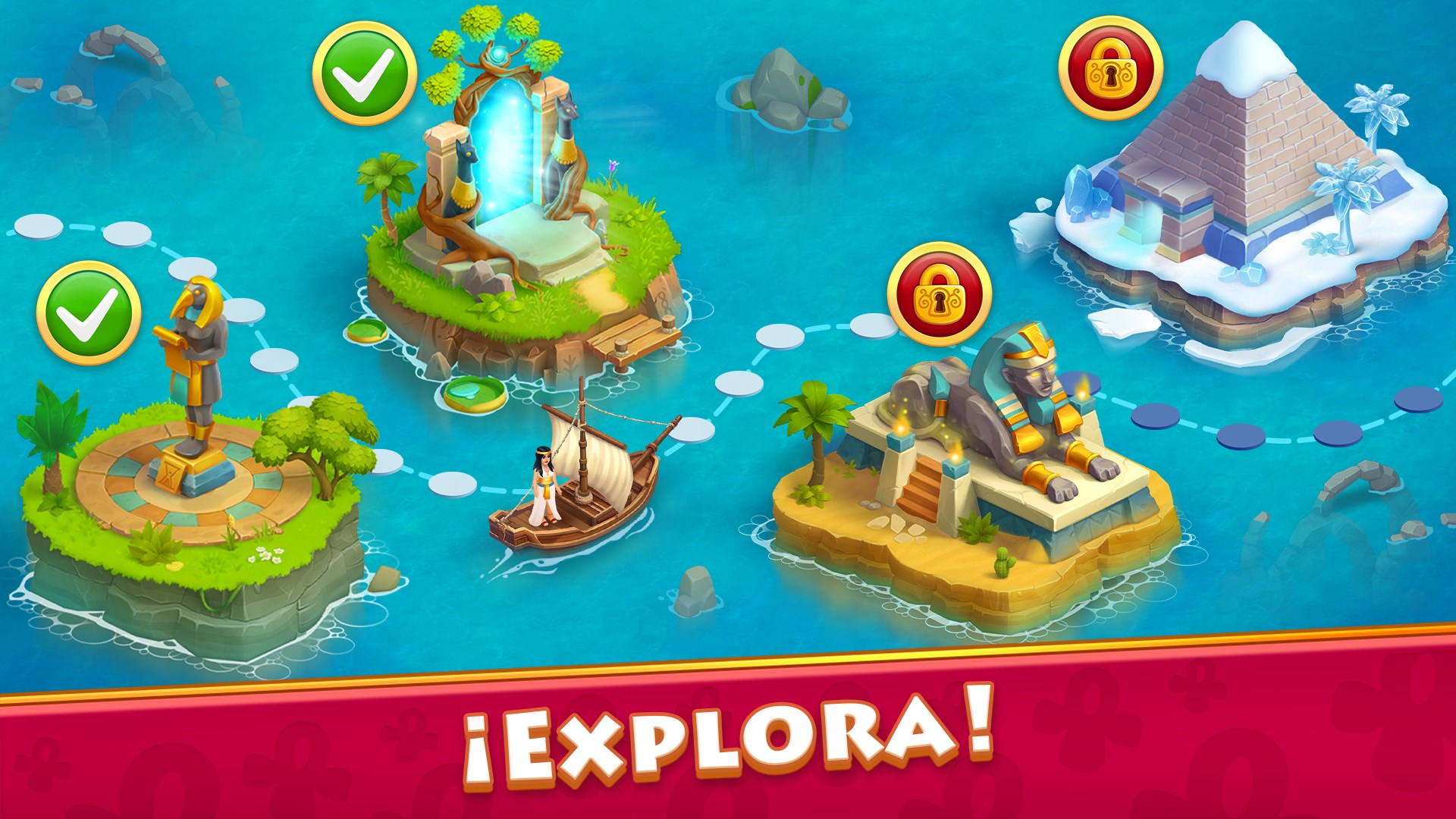 Captura de pantalla de Cradle of Empires: juegos de combinar 3. Match 3 Puzzle