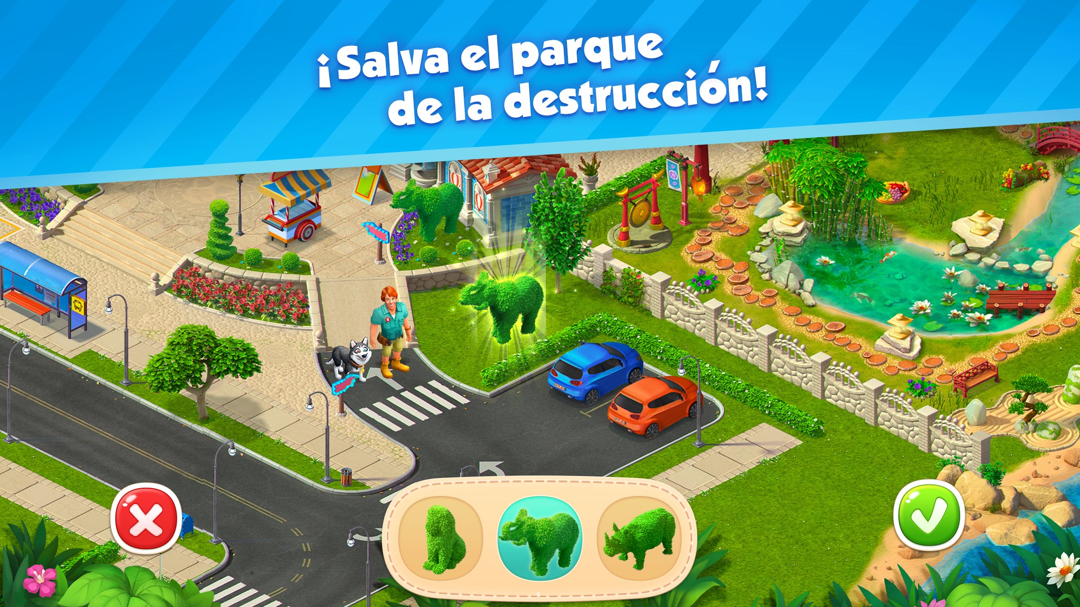 Captura de pantalla de Park Town: Juego de unir 3 (Match 3 en español)