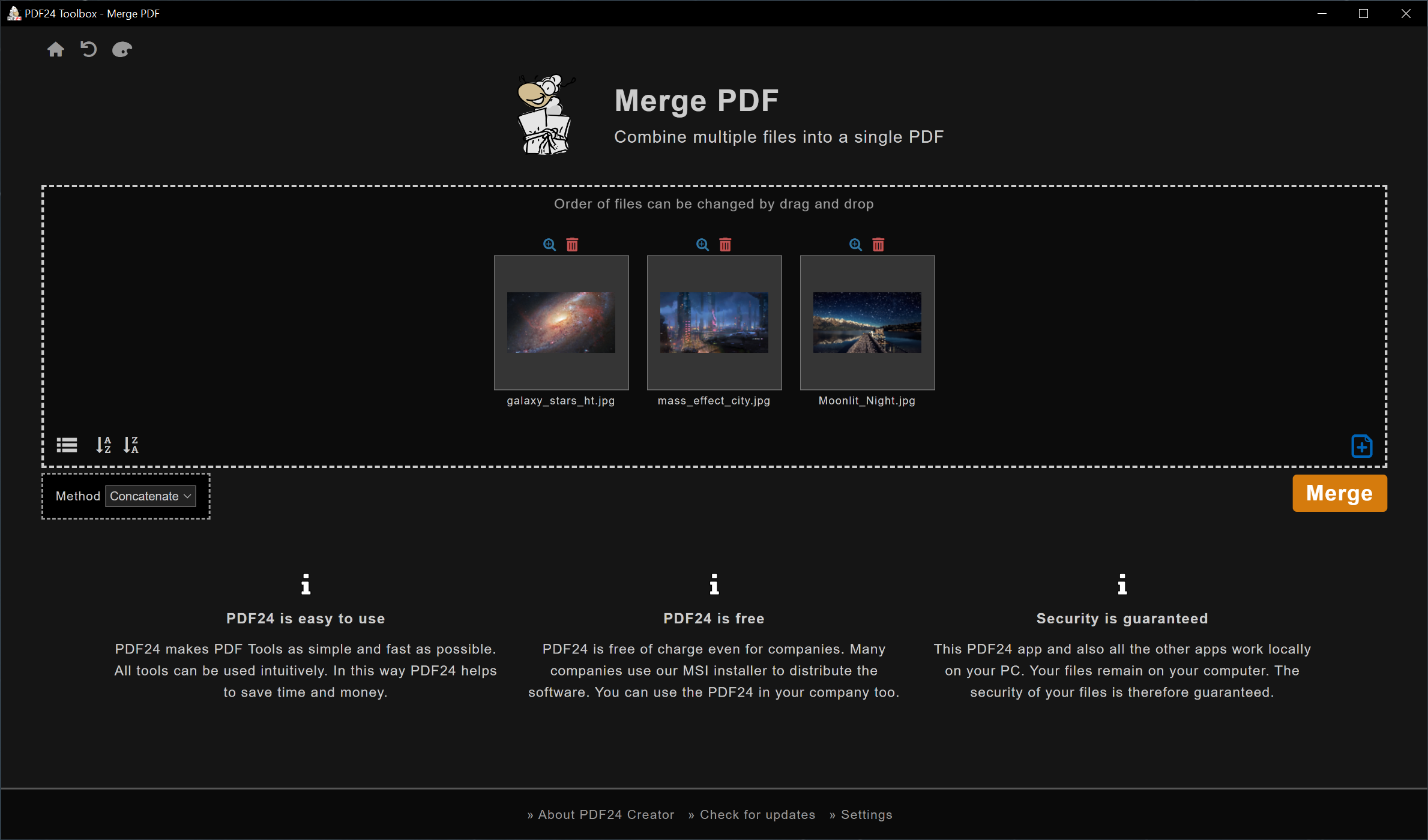 PDF24 Creator Screenshot