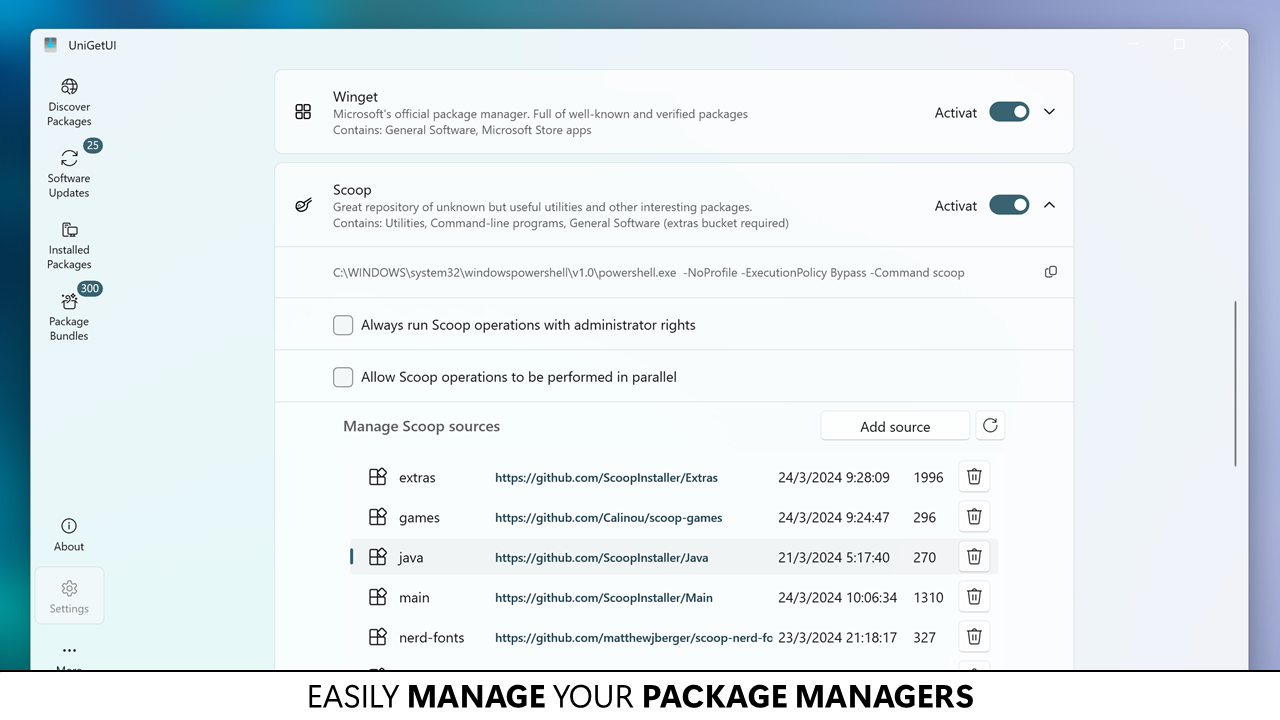 UniGetUI screenshot