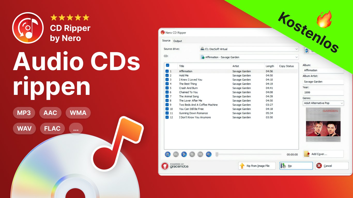 CD Ripper by Nero Screenshot