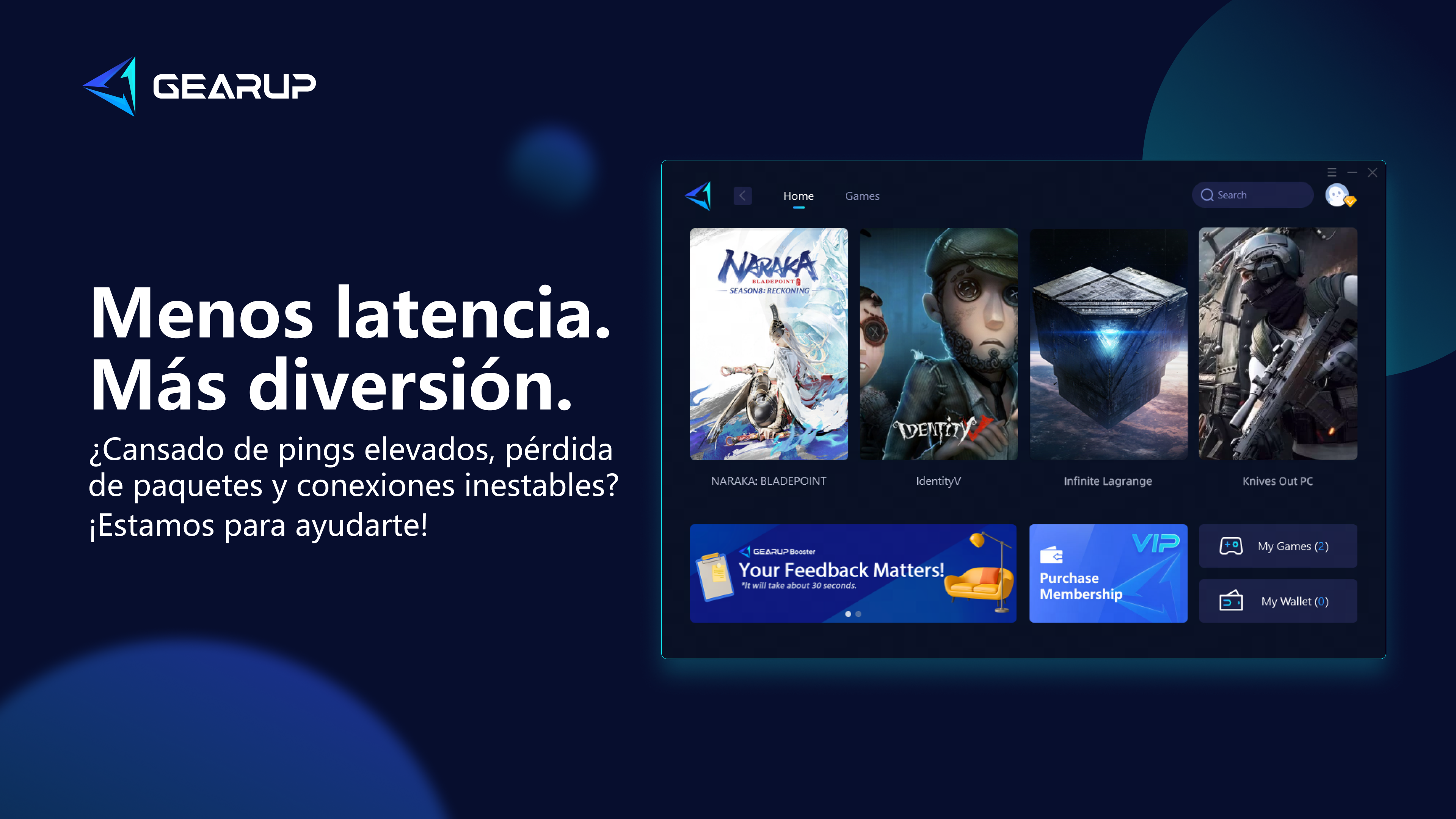 Captura de pantalla de GearUP