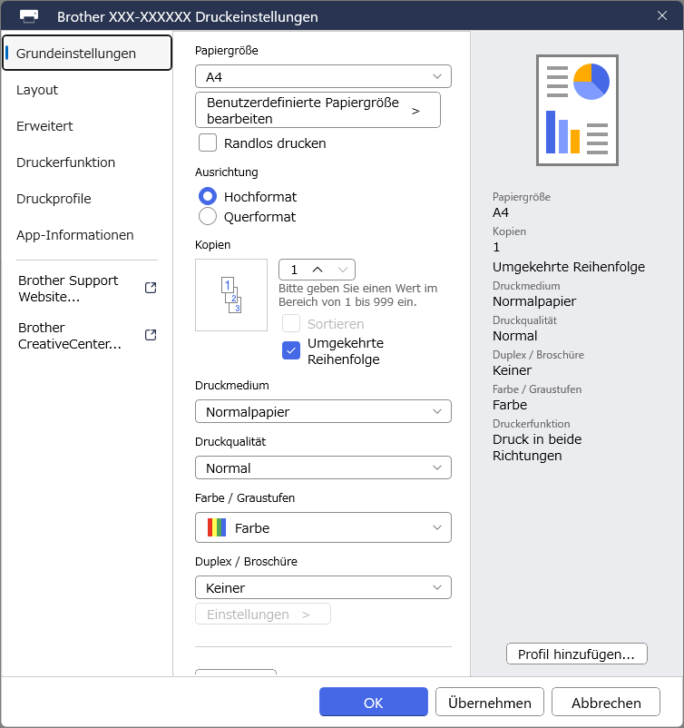 Brother Print Support App Screenshot