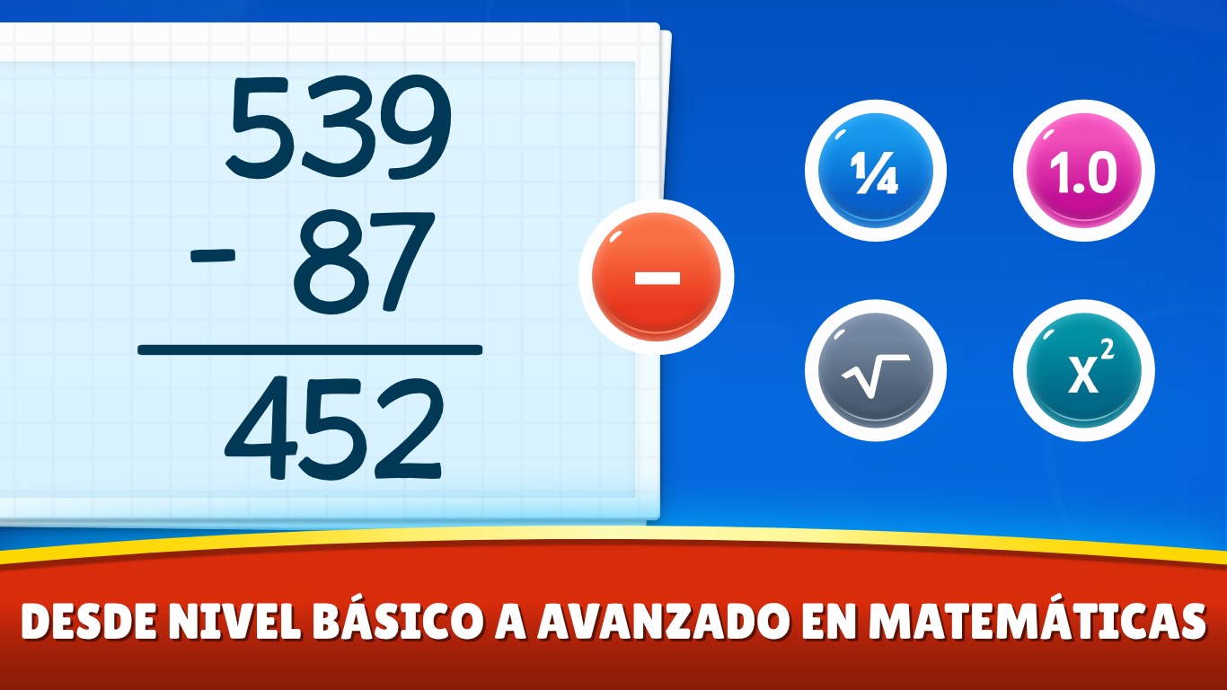 Captura de pantalla de Matemáticas juegos: niños 5-12