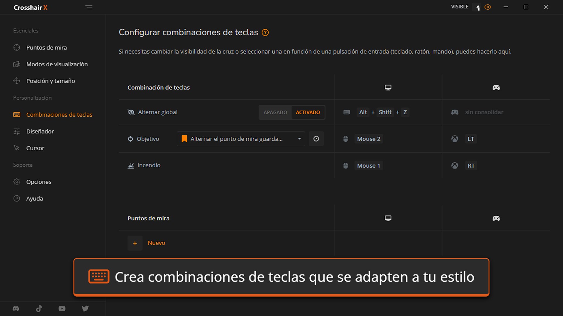 Captura de pantalla de Crosshair X