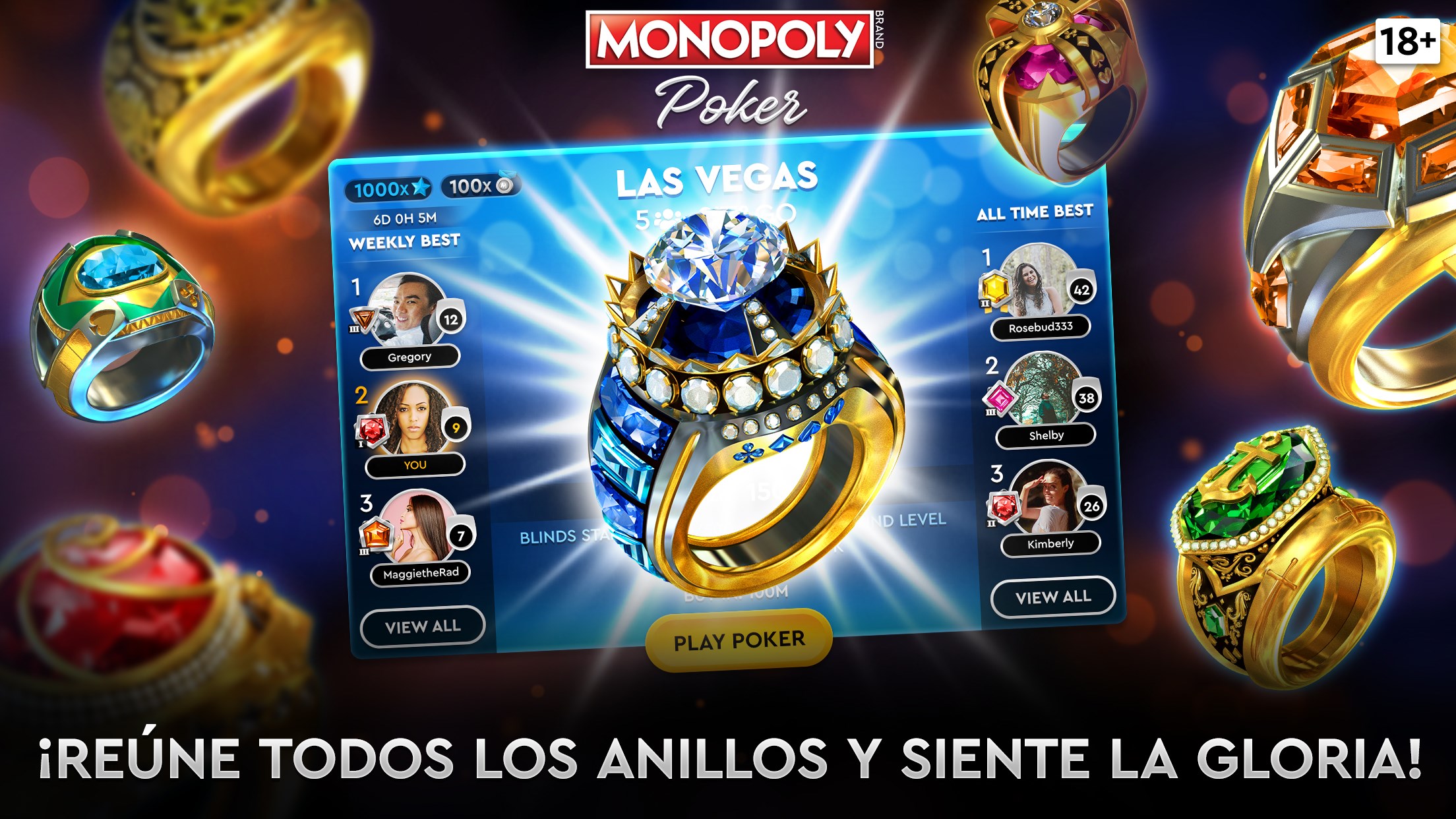 Captura de pantalla de MONOPOLY Poker