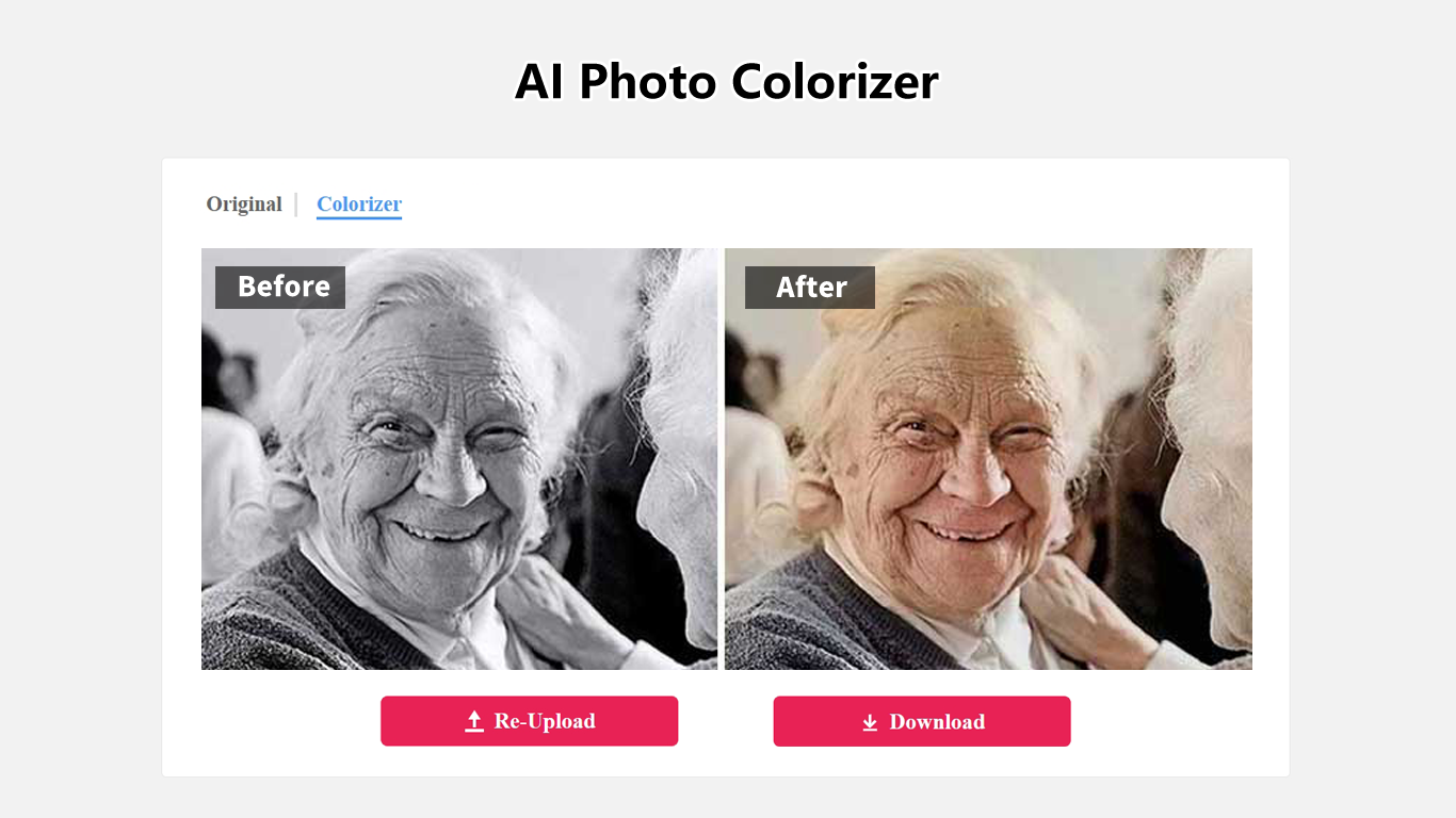 KI-Fotowiederherstellung Screenshot