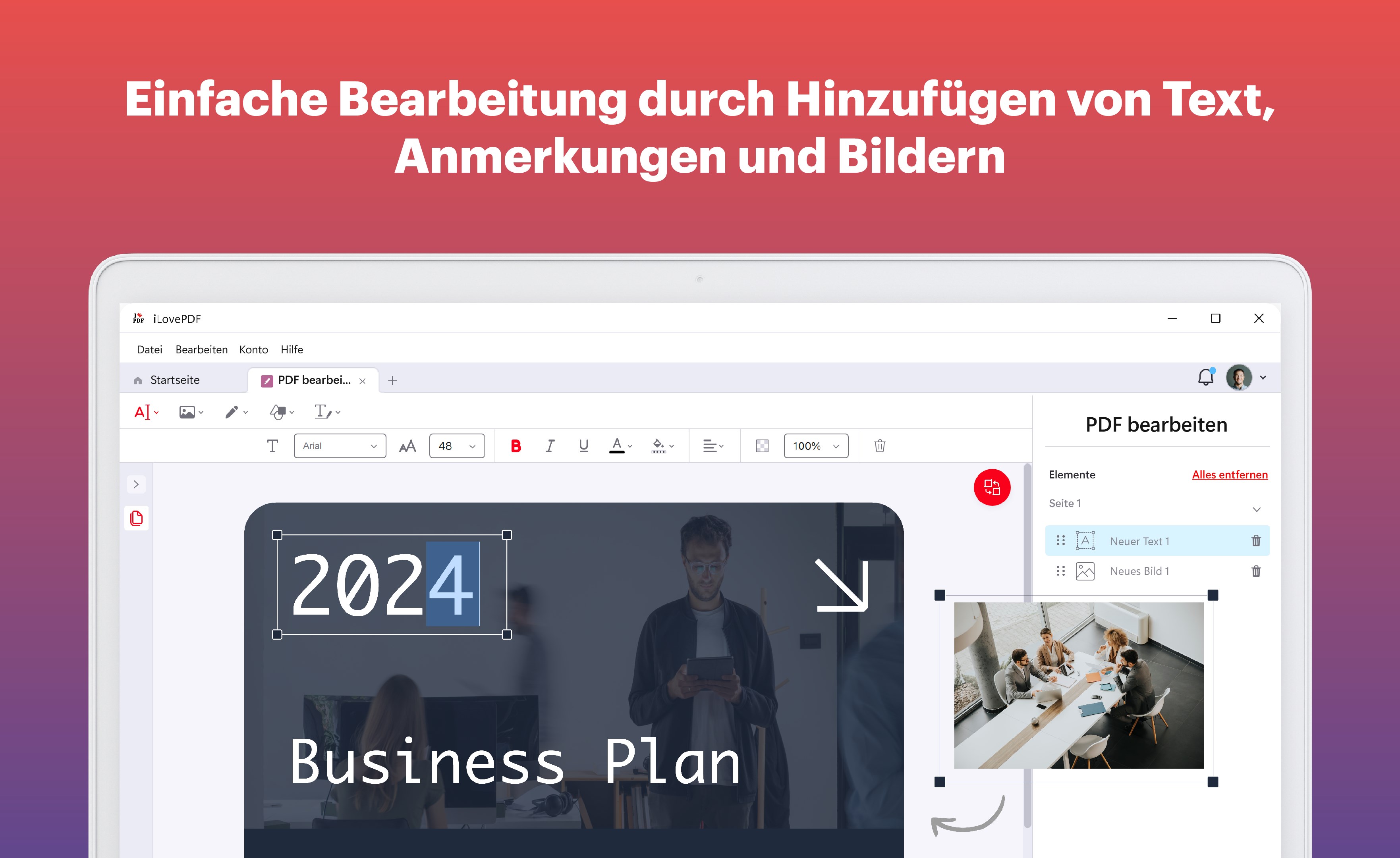 iLovePDF: PDF-Reader und -Editor Screenshot