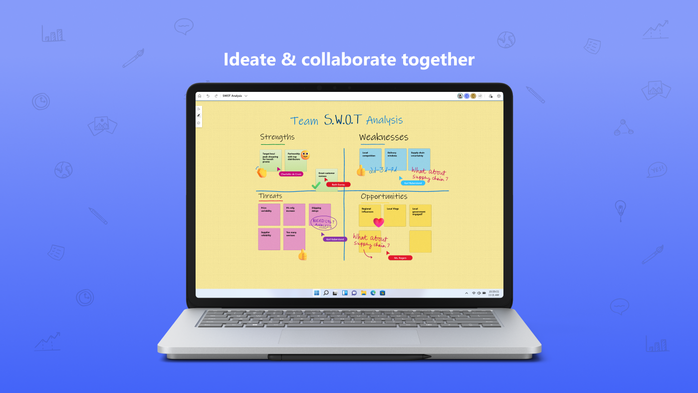 Microsoft Whiteboard screenshot
