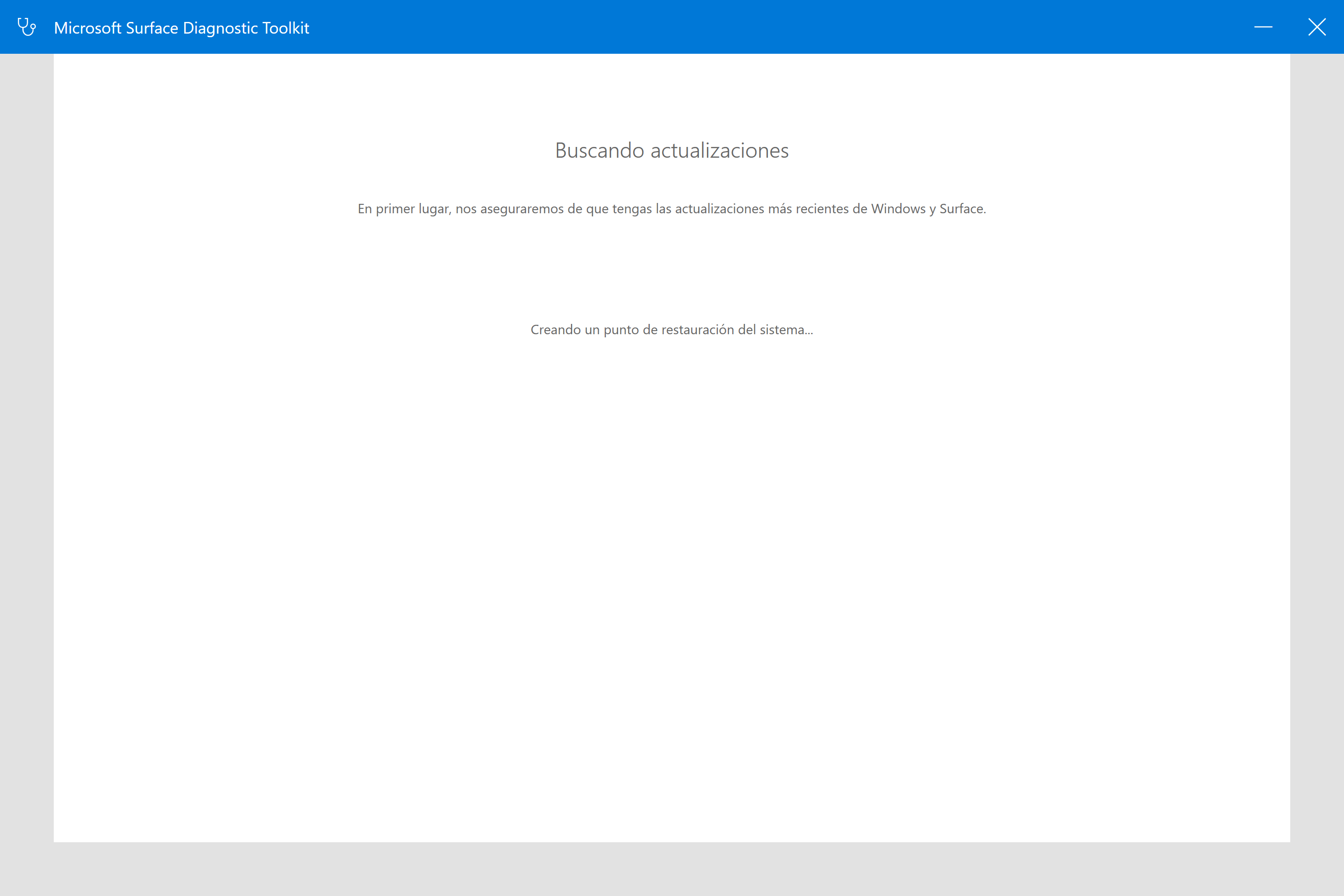 Captura de pantalla de Kit de herramientas de diagnóstico de Surface