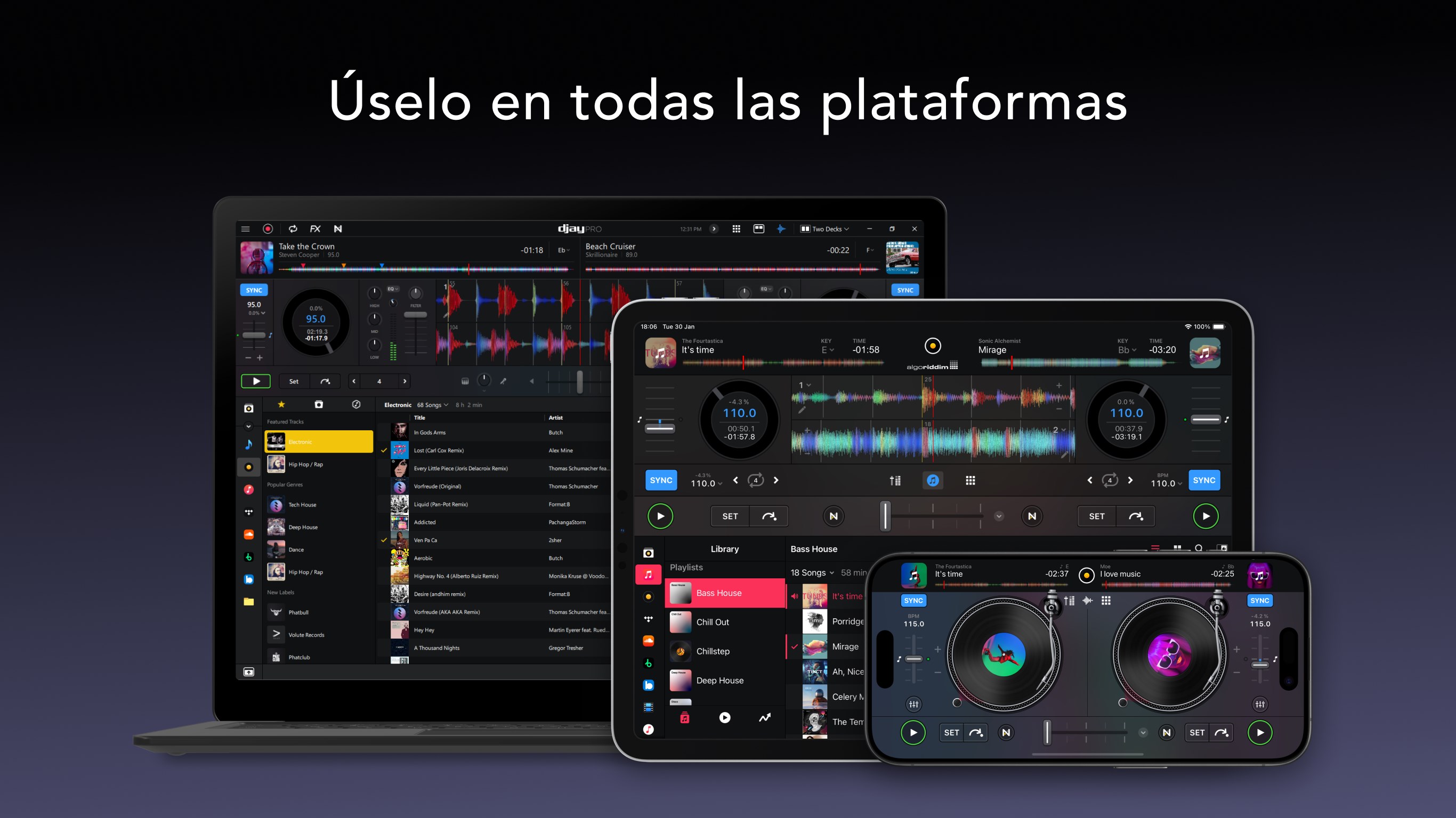 Captura de pantalla de djay Pro - DJ App & AI Mixer