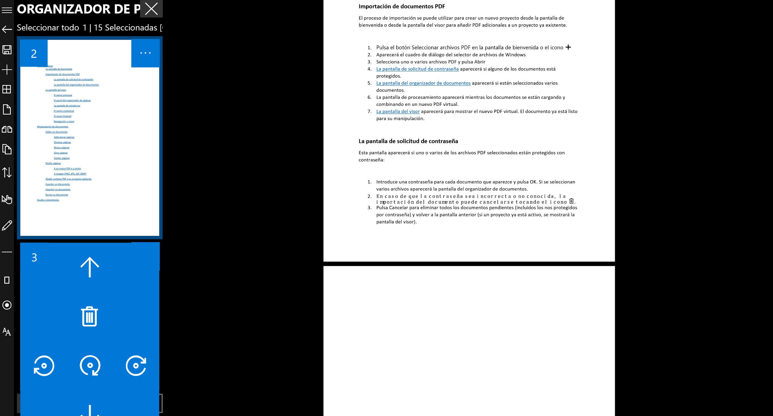 Captura de pantalla de PDF Binder Pro