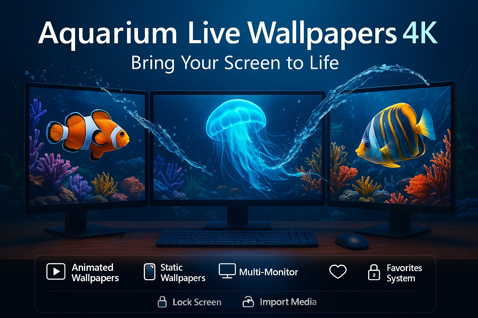 Aquarium Live Wallpapers 4K — Desktop & Lock Screen Screenshot