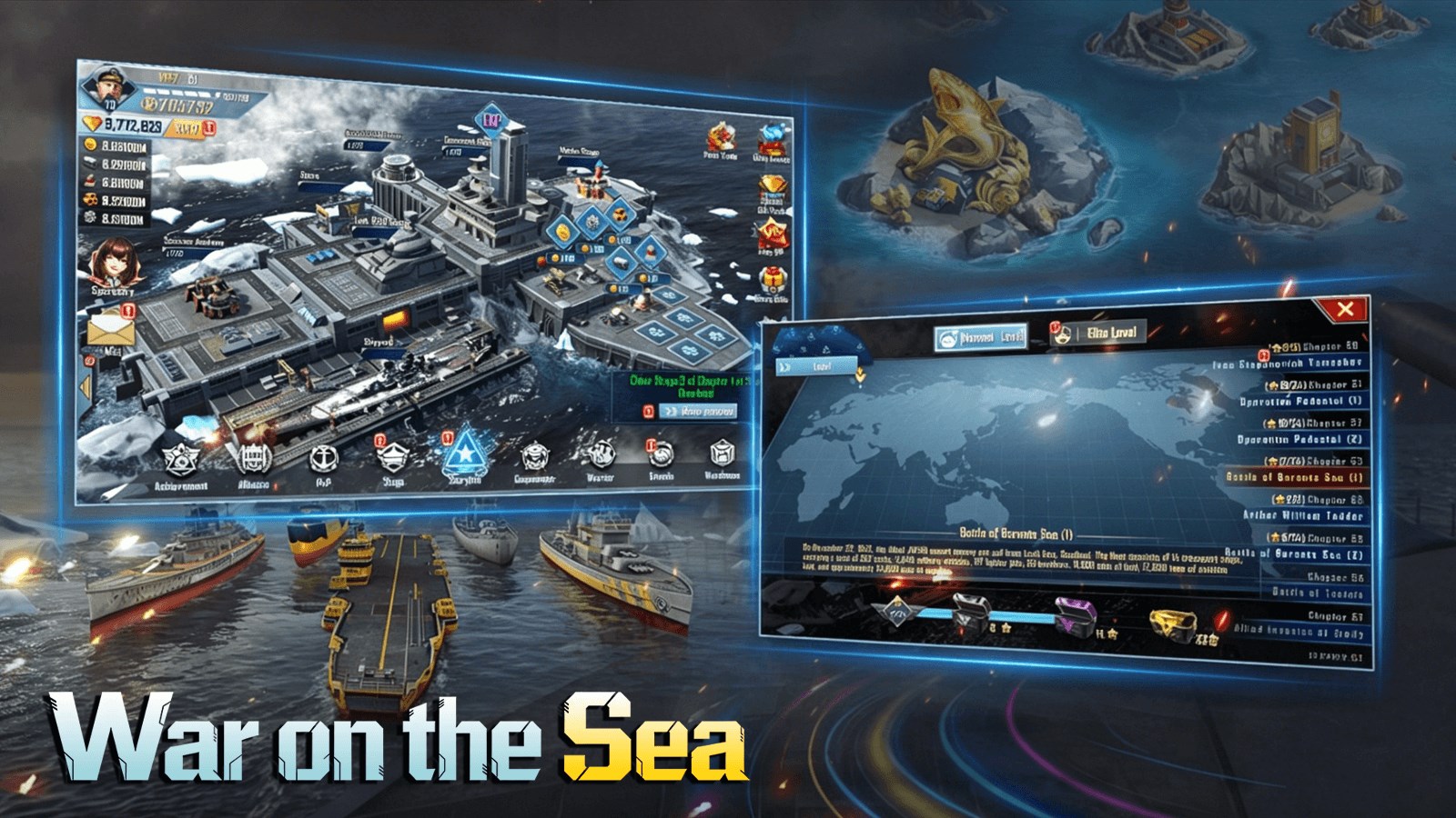 Captura de pantalla de War on the Sea