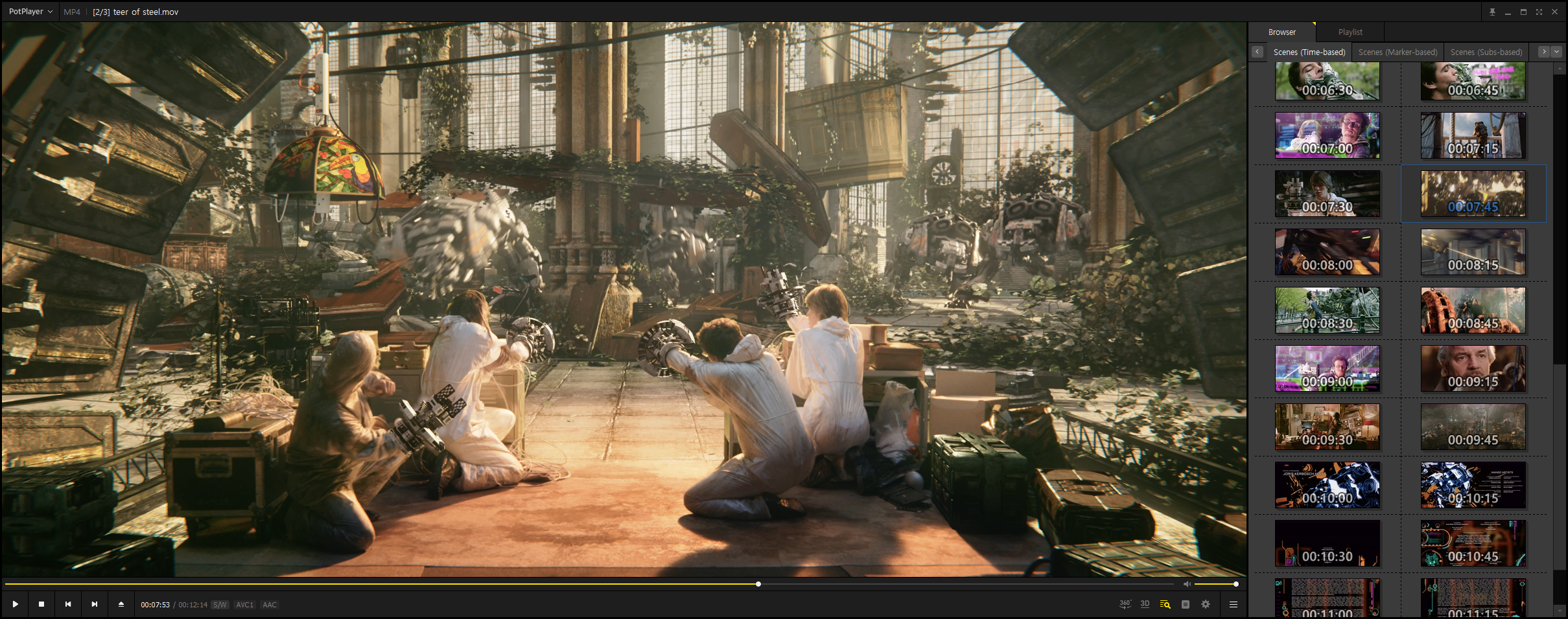 Captura de pantalla de PotPlayer