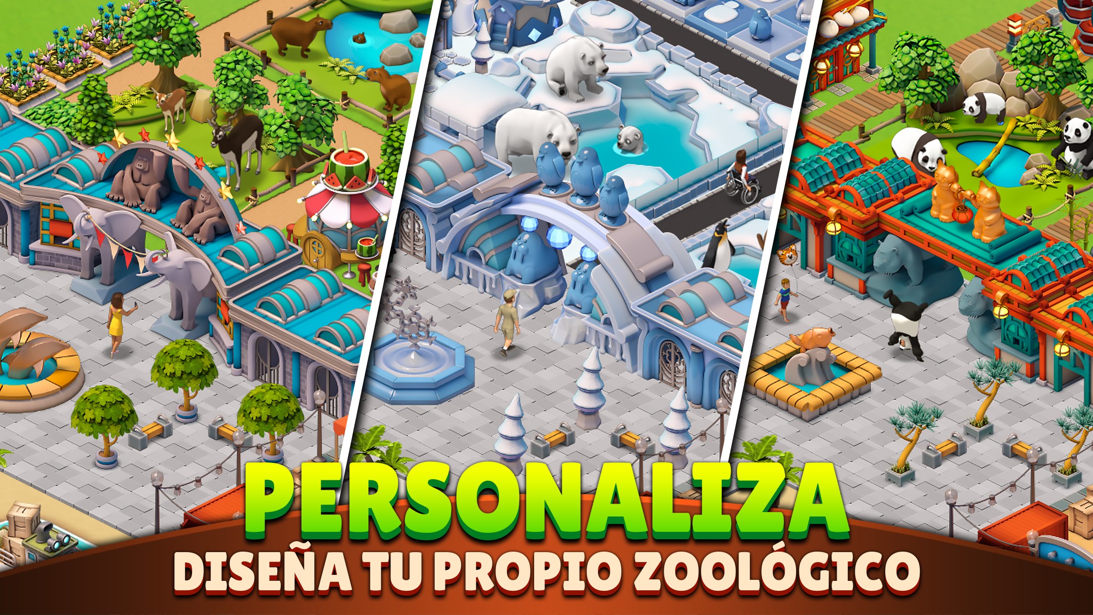 Captura de pantalla de Zoo Life: Animal Park Game