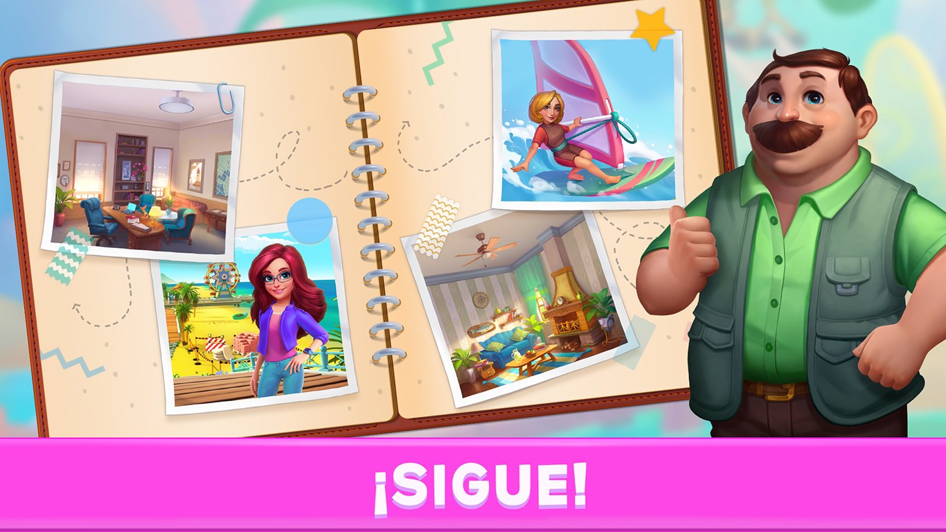 Captura de pantalla de Mary's Mahjong: Reconstruir casas en la ciudad