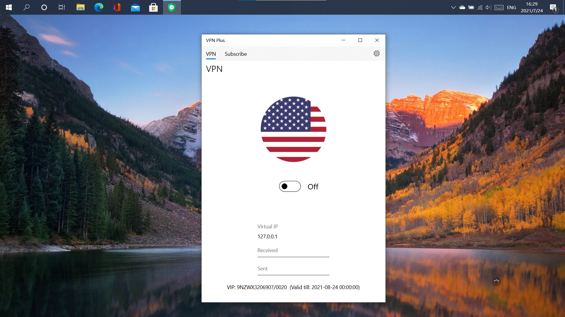 Captura de pantalla de VPN Plus