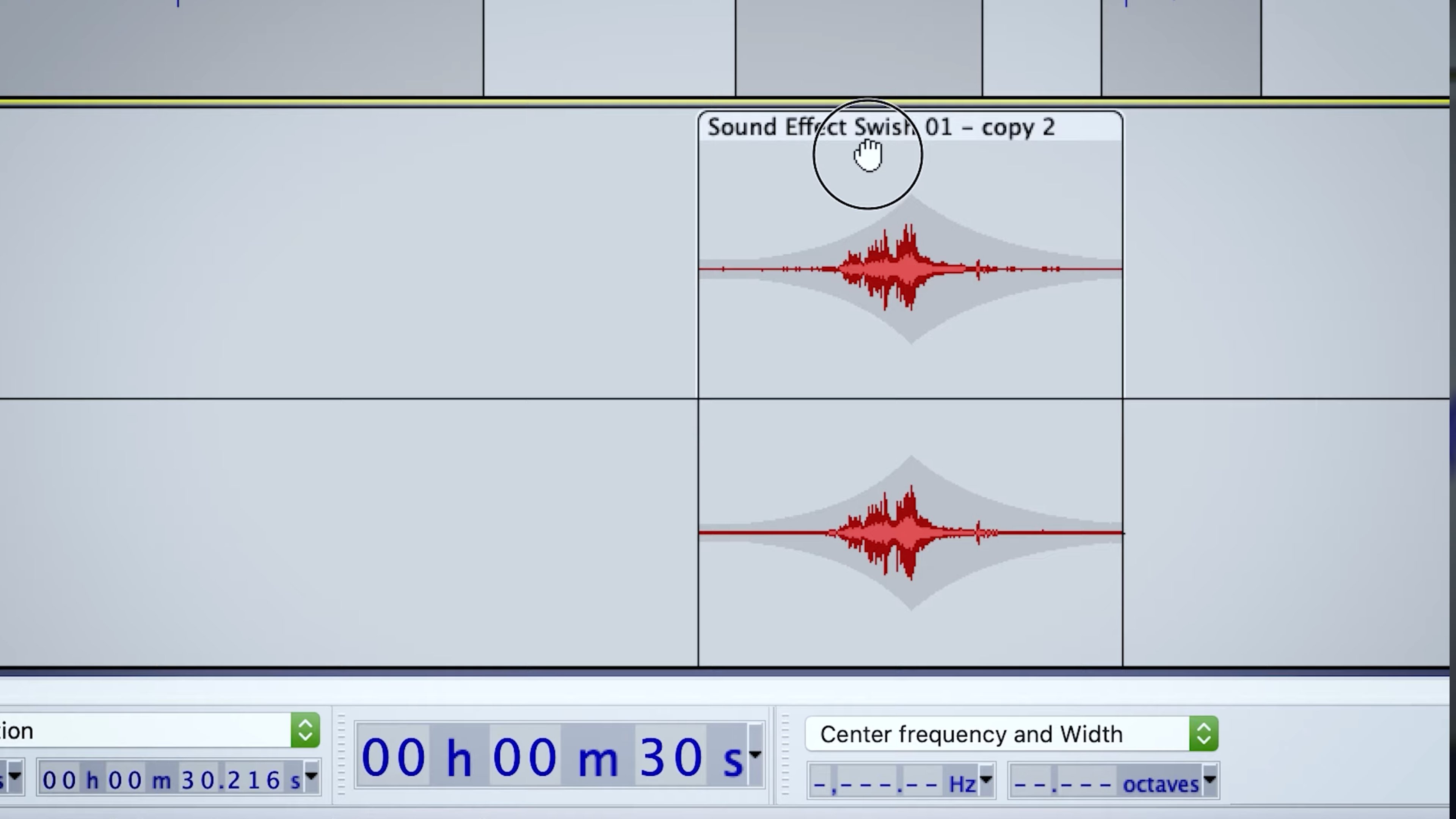 Captura de pantalla de Audacity
