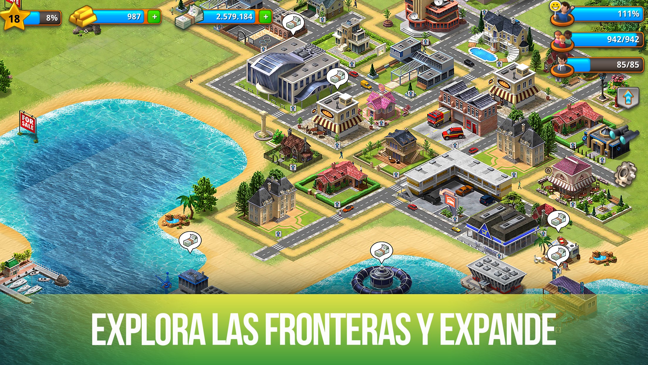 Captura de pantalla de City Island: Paradise Sim