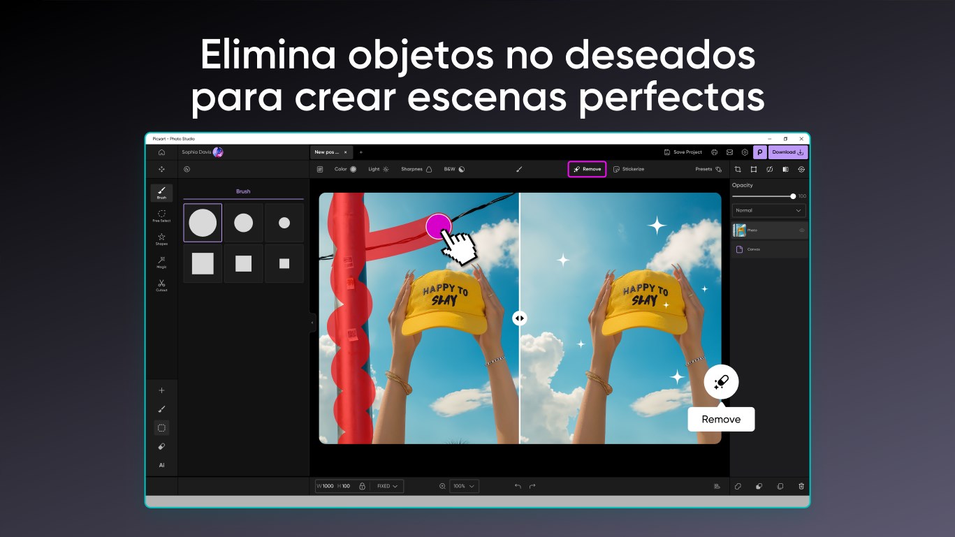 Captura de pantalla de Picsart AI Photo Editor