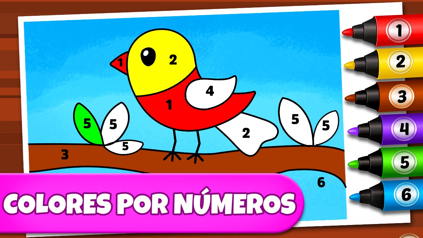 Captura de pantalla de Juegos de colorear: colores, pinturas y brillo