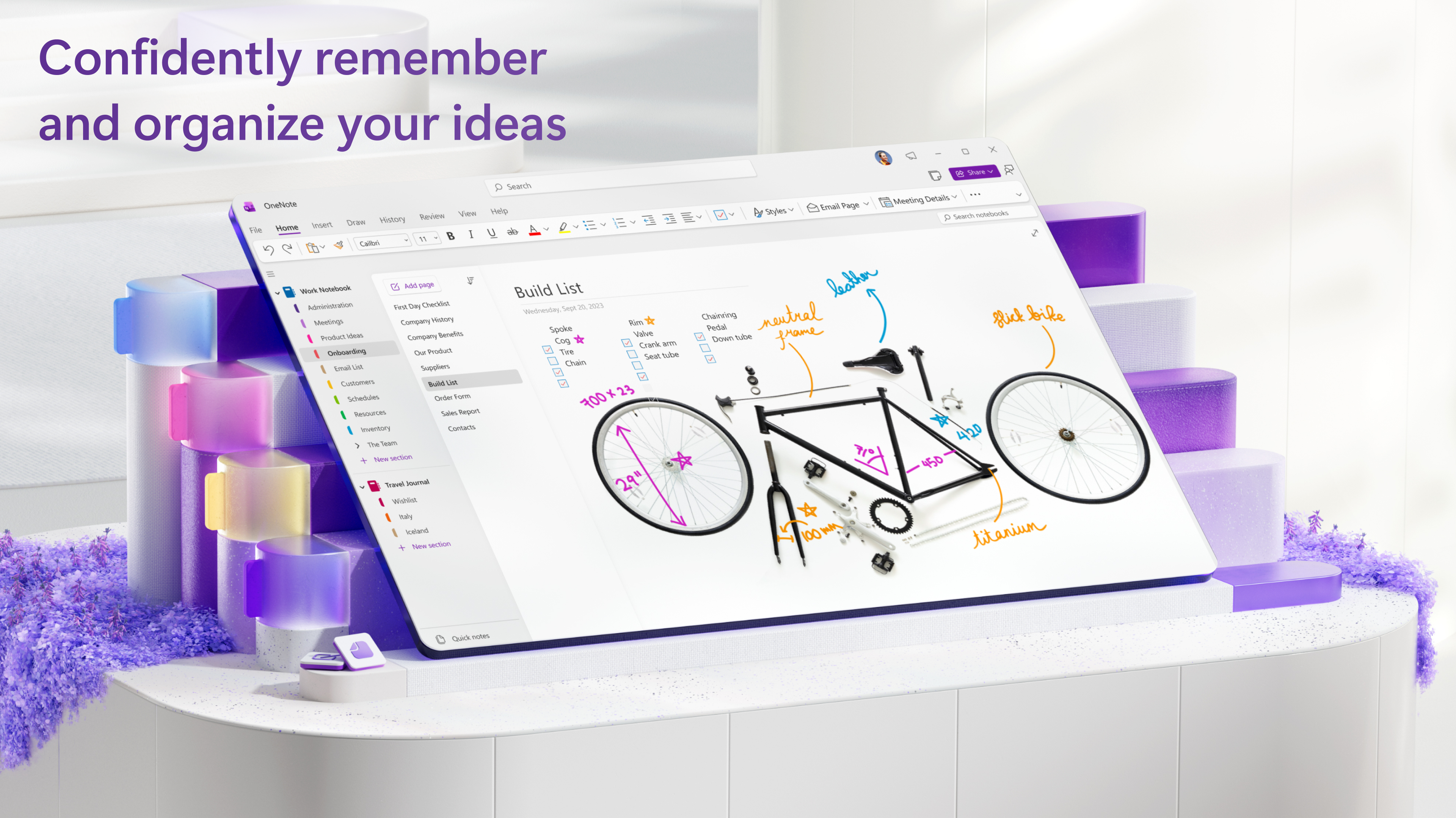 Captura de pantalla de OneNote