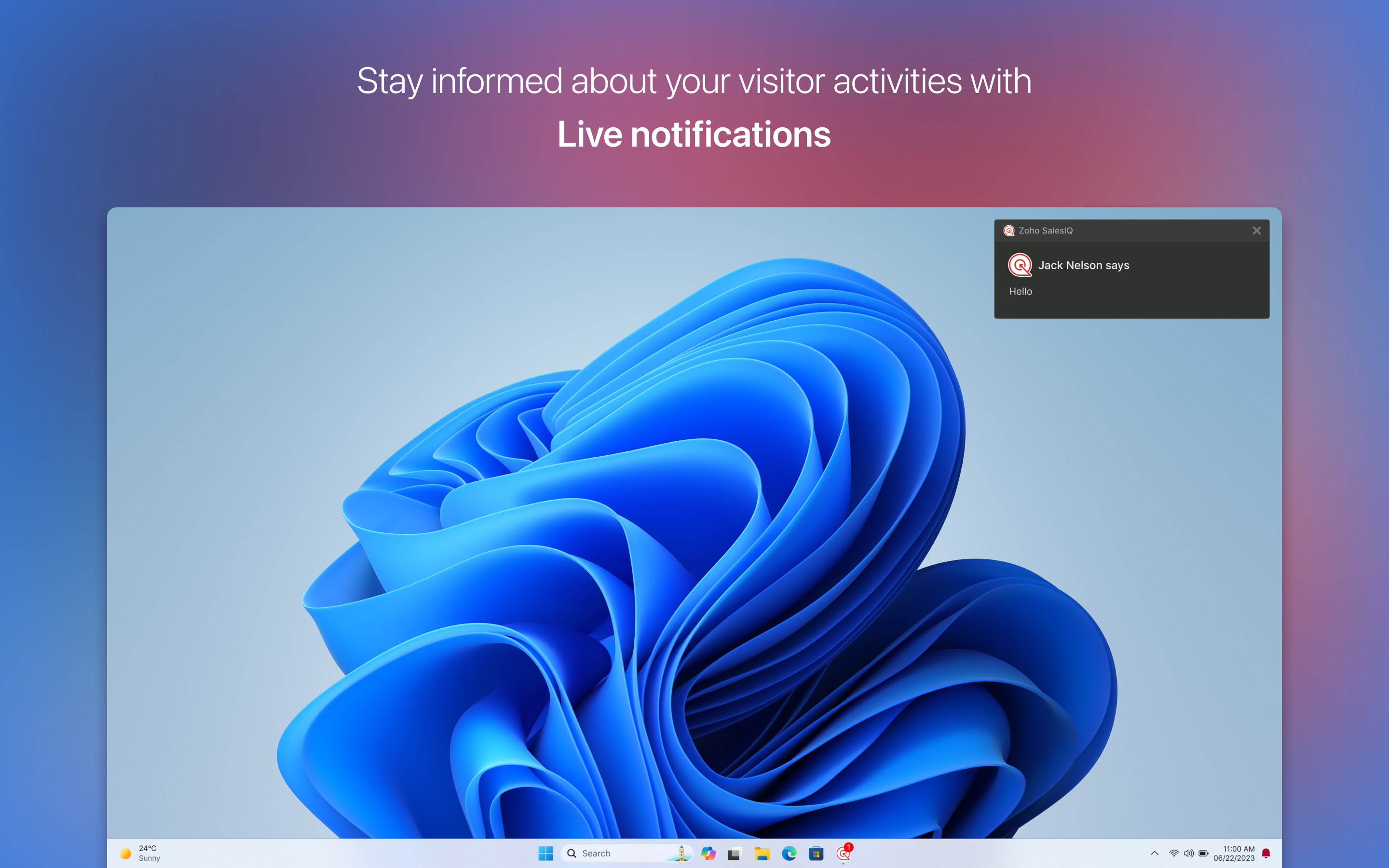 SalesIQ screenshot