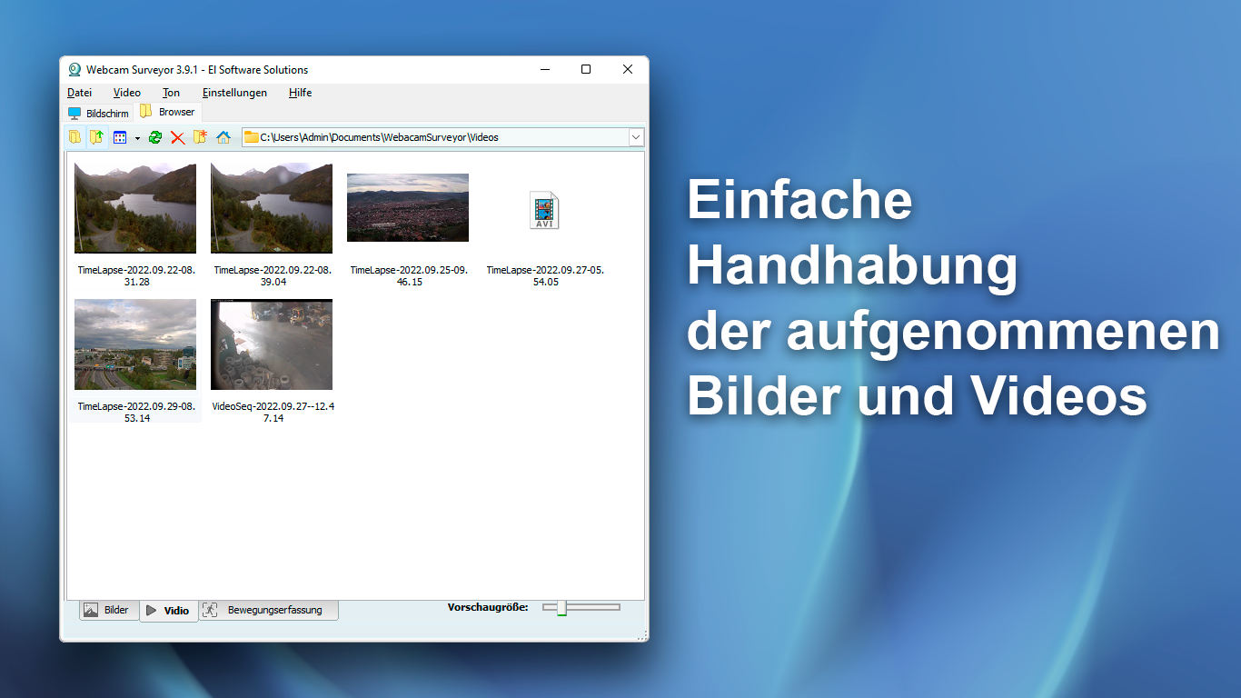 Webcam Surveyor Screenshot