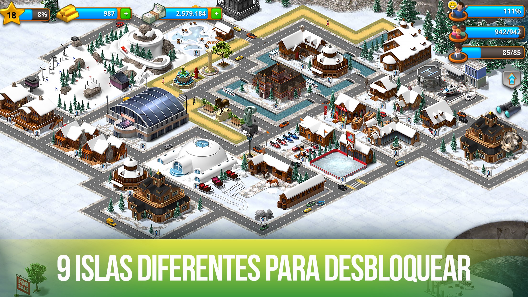 Captura de pantalla de City Island: Paradise Sim