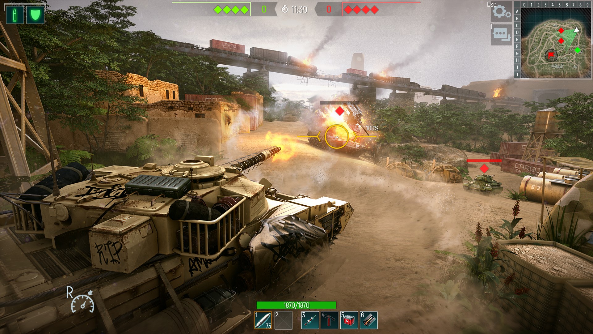 Tank Force: Panzerkriegsspiel auf modernen Panzern Screenshot
