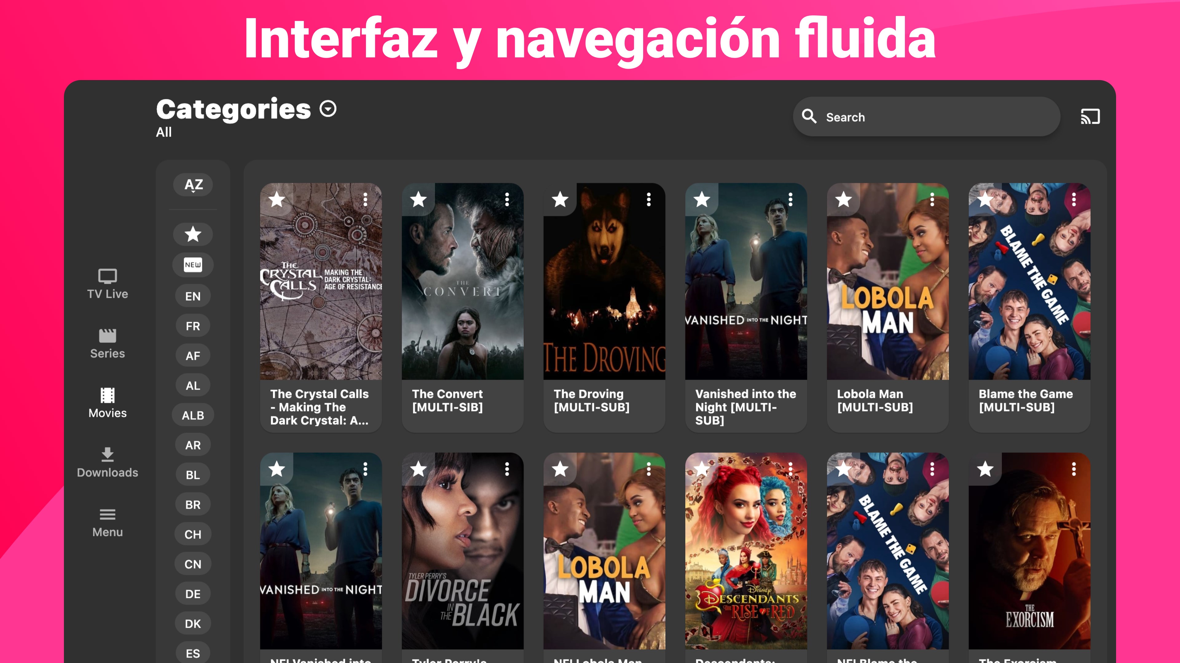 Captura de pantalla de IPTV Smarters Expert - PREMIUM