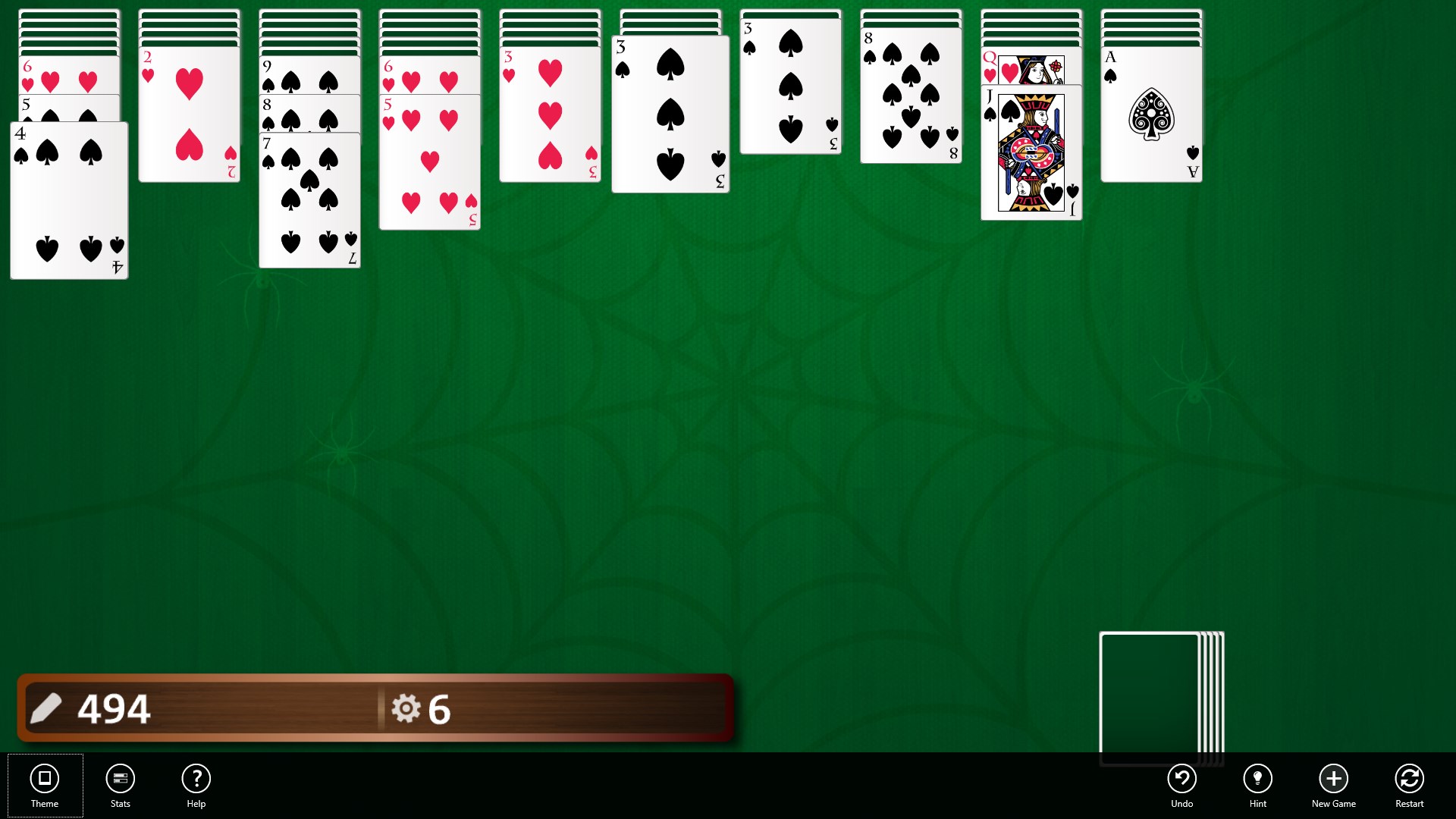 Captura de pantalla de 3rd Floor Spider Solitaire
