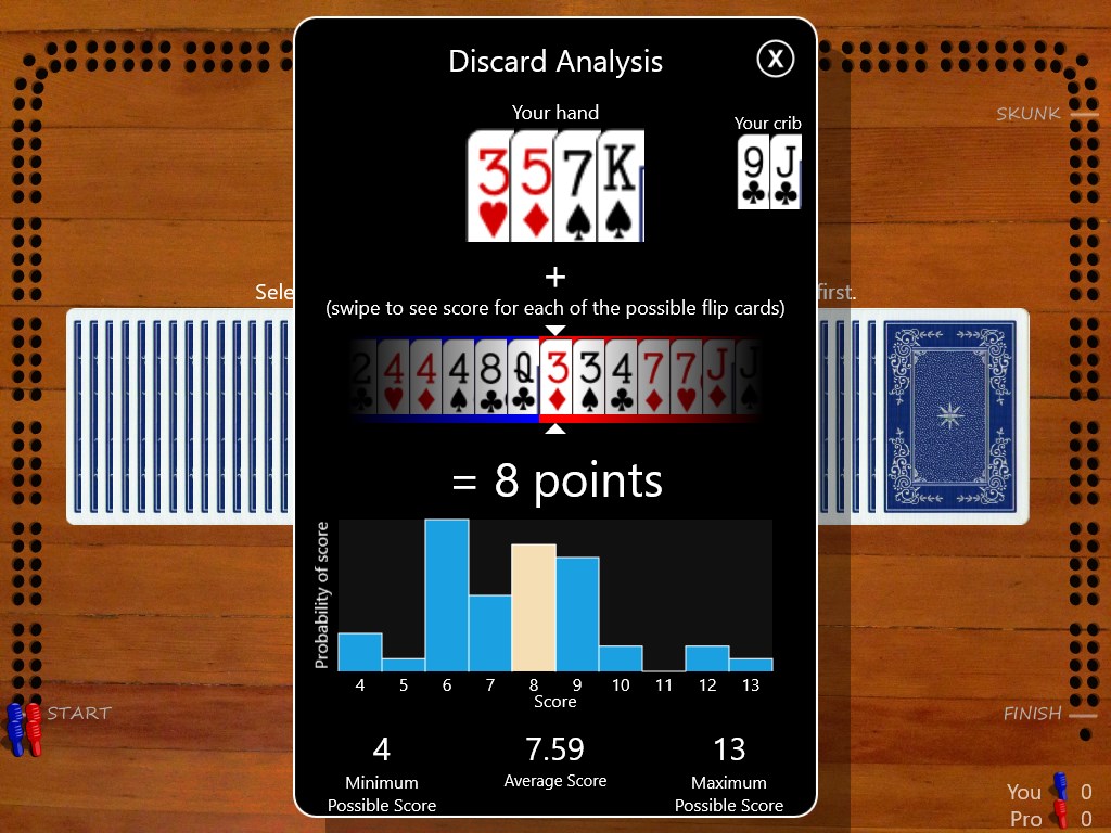 Captura de pantalla de Cribbage Classic